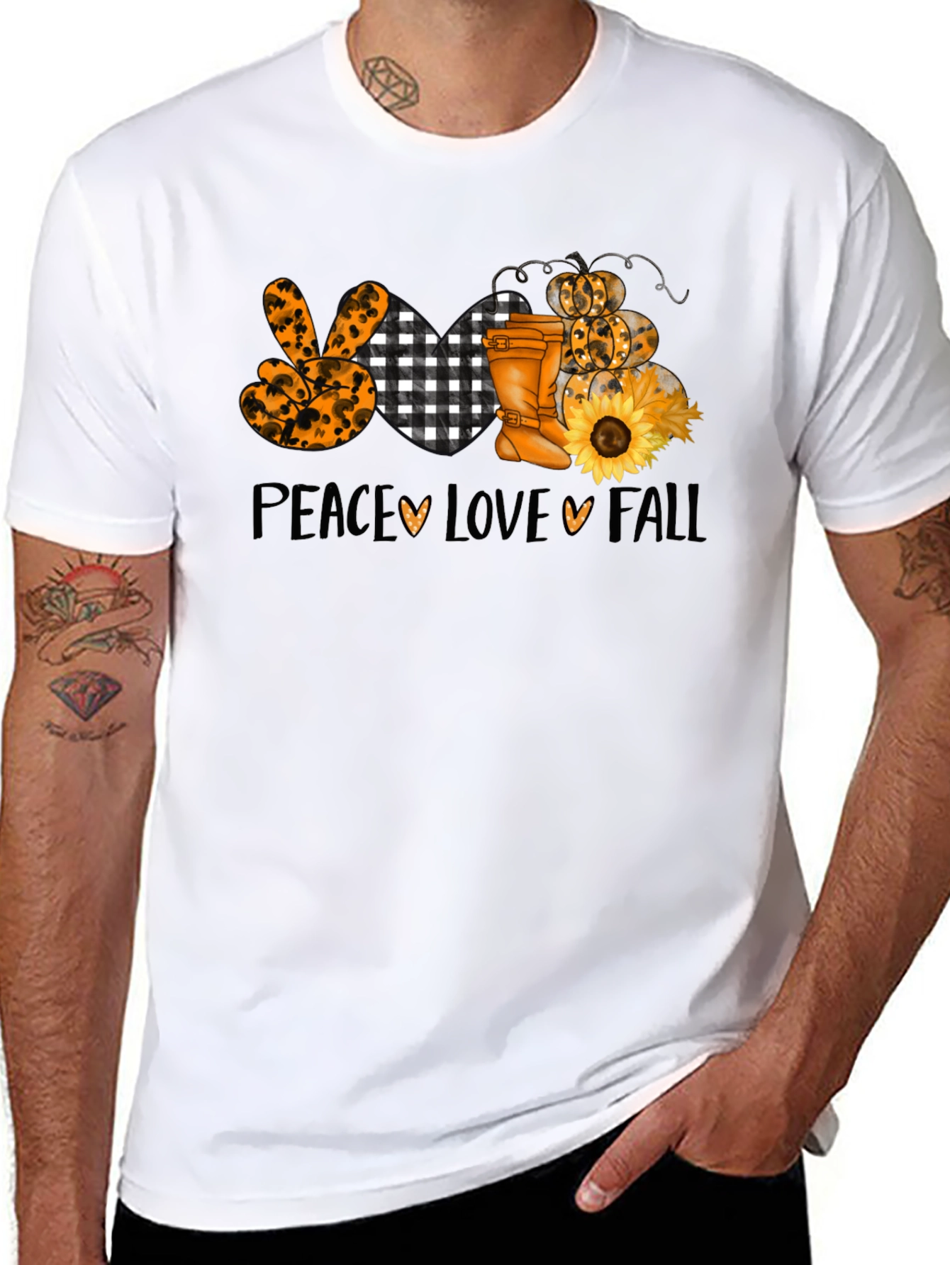 Peace Love Fall Graphic Tee