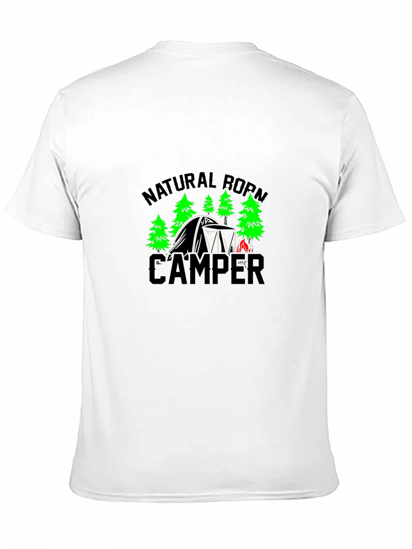 Natural Born Camper Black T-Shirt