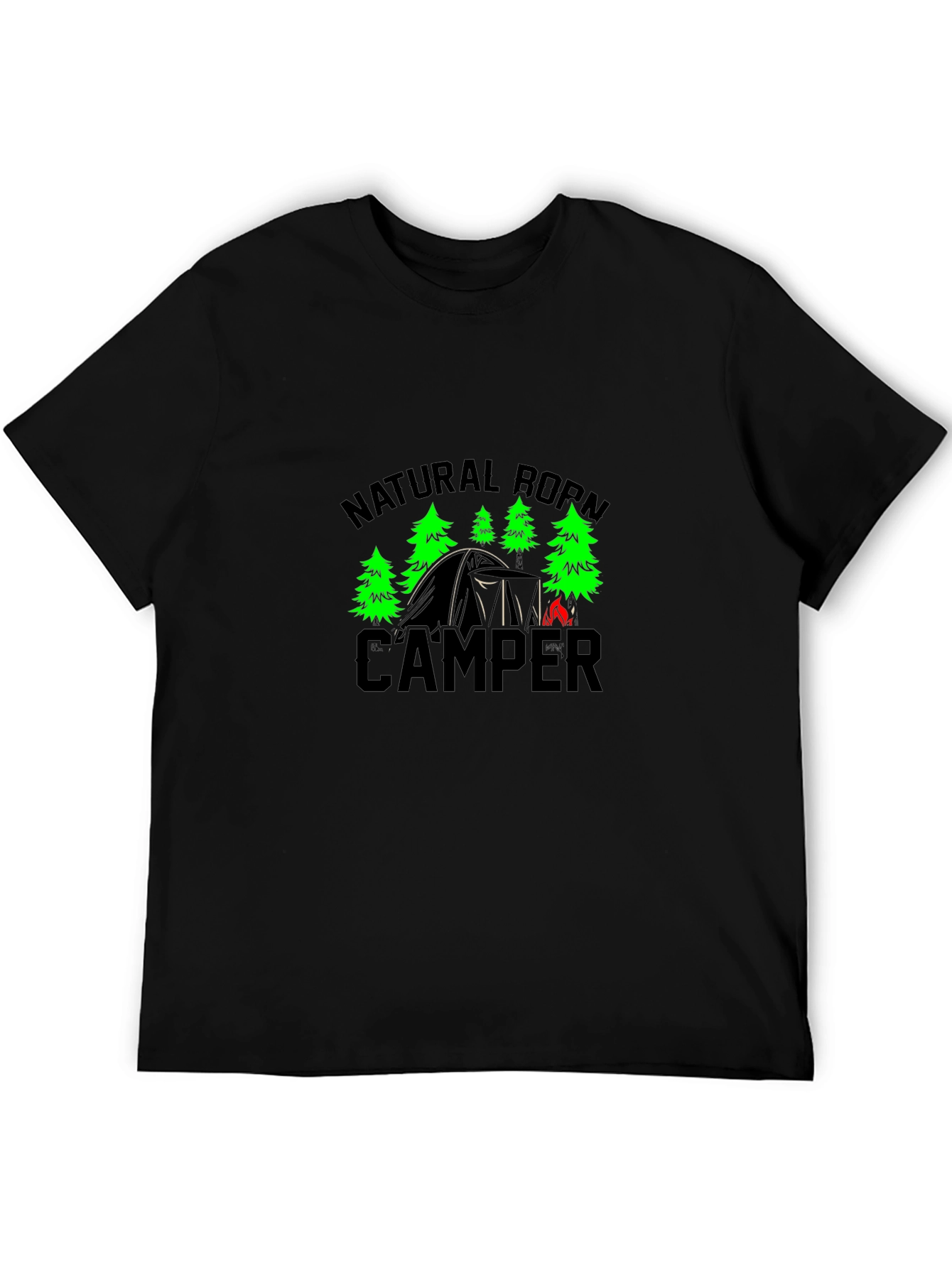 Natural Born Camper Black T-Shirt