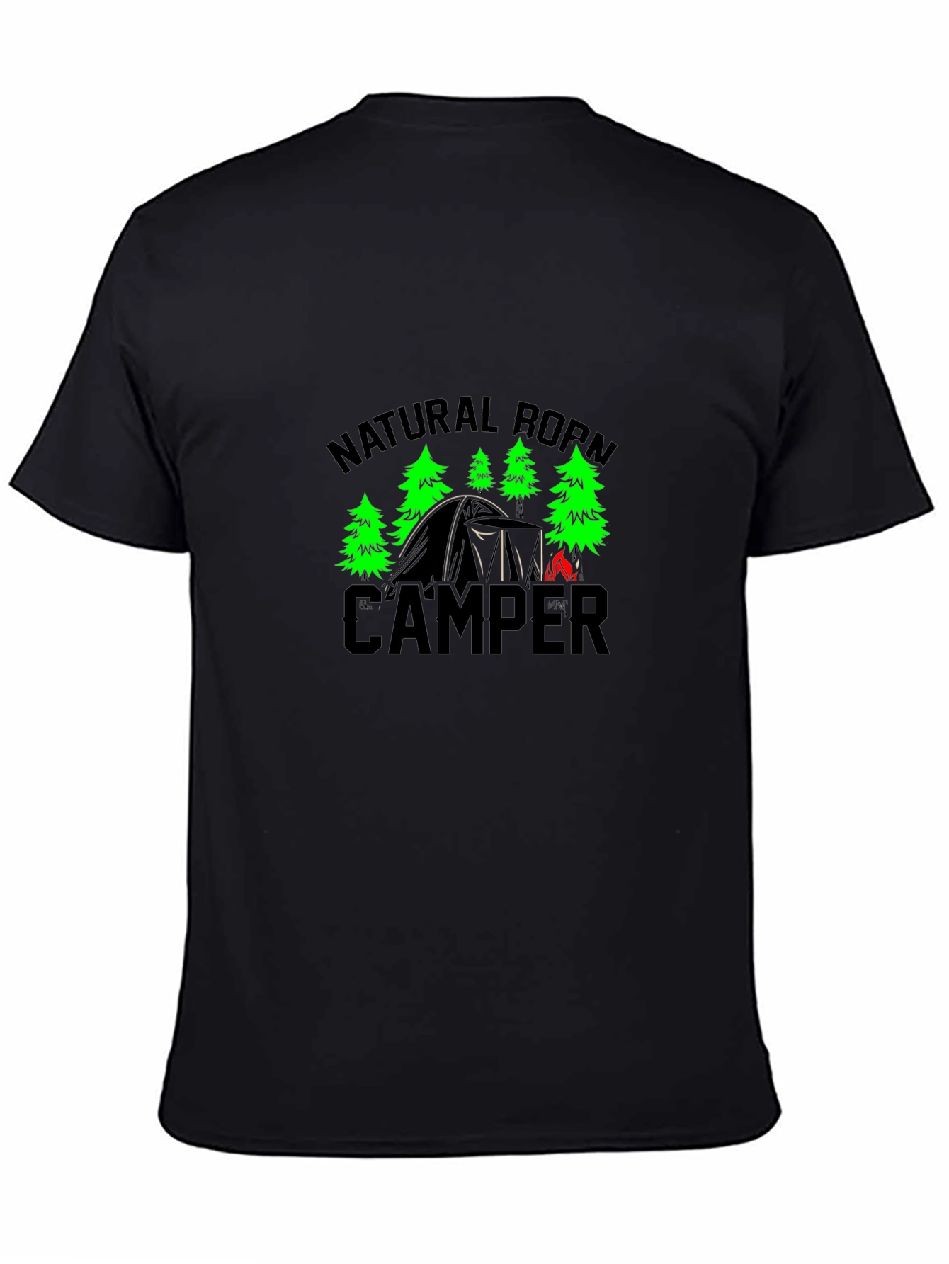 Natural Born Camper Black T-Shirt