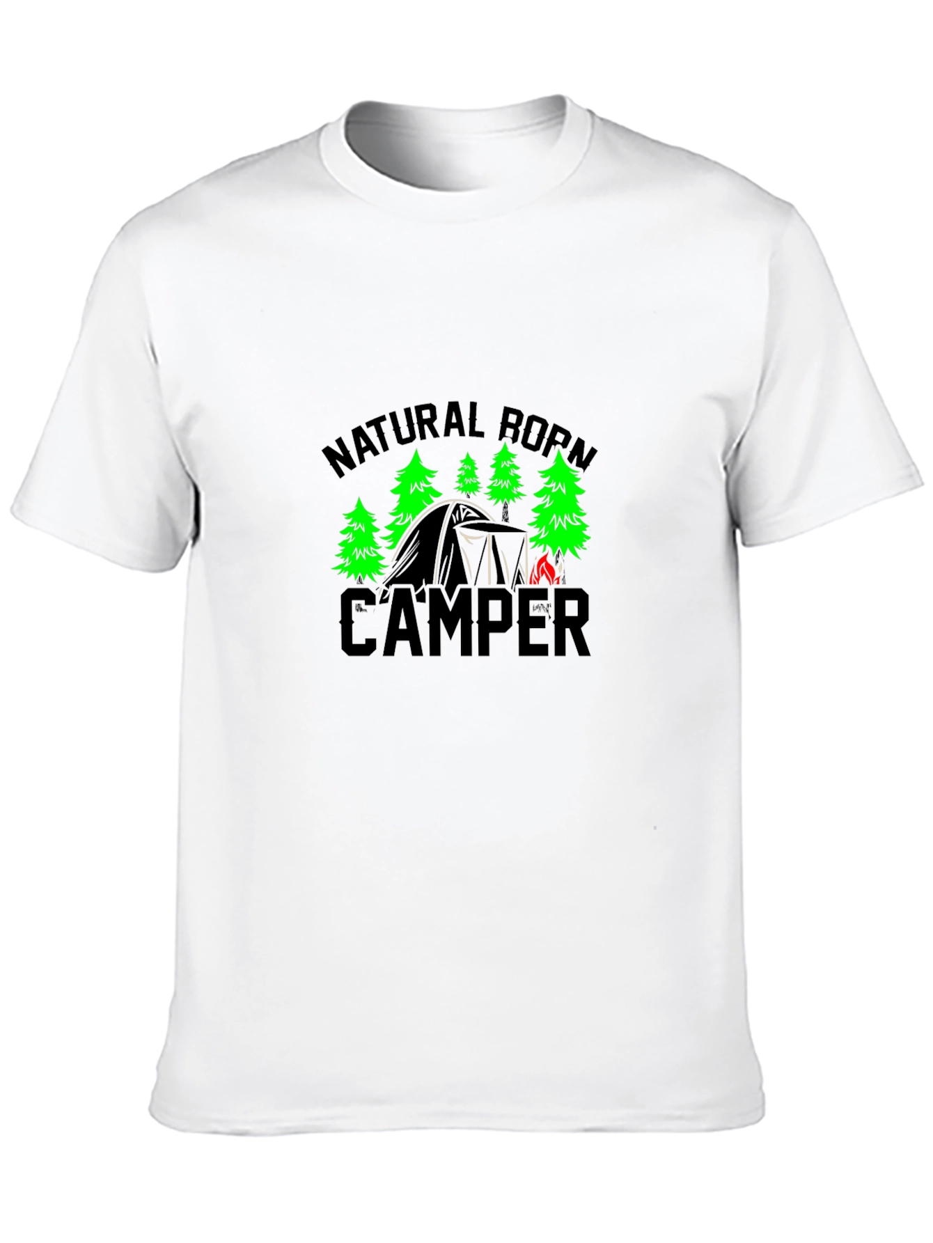 Natural Born Camper Black T-Shirt