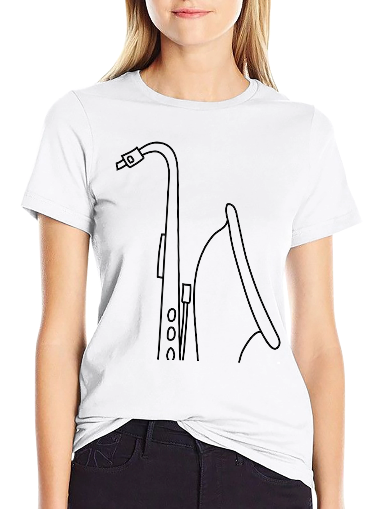 Saxophone Graphic Tee - Musicians Style
