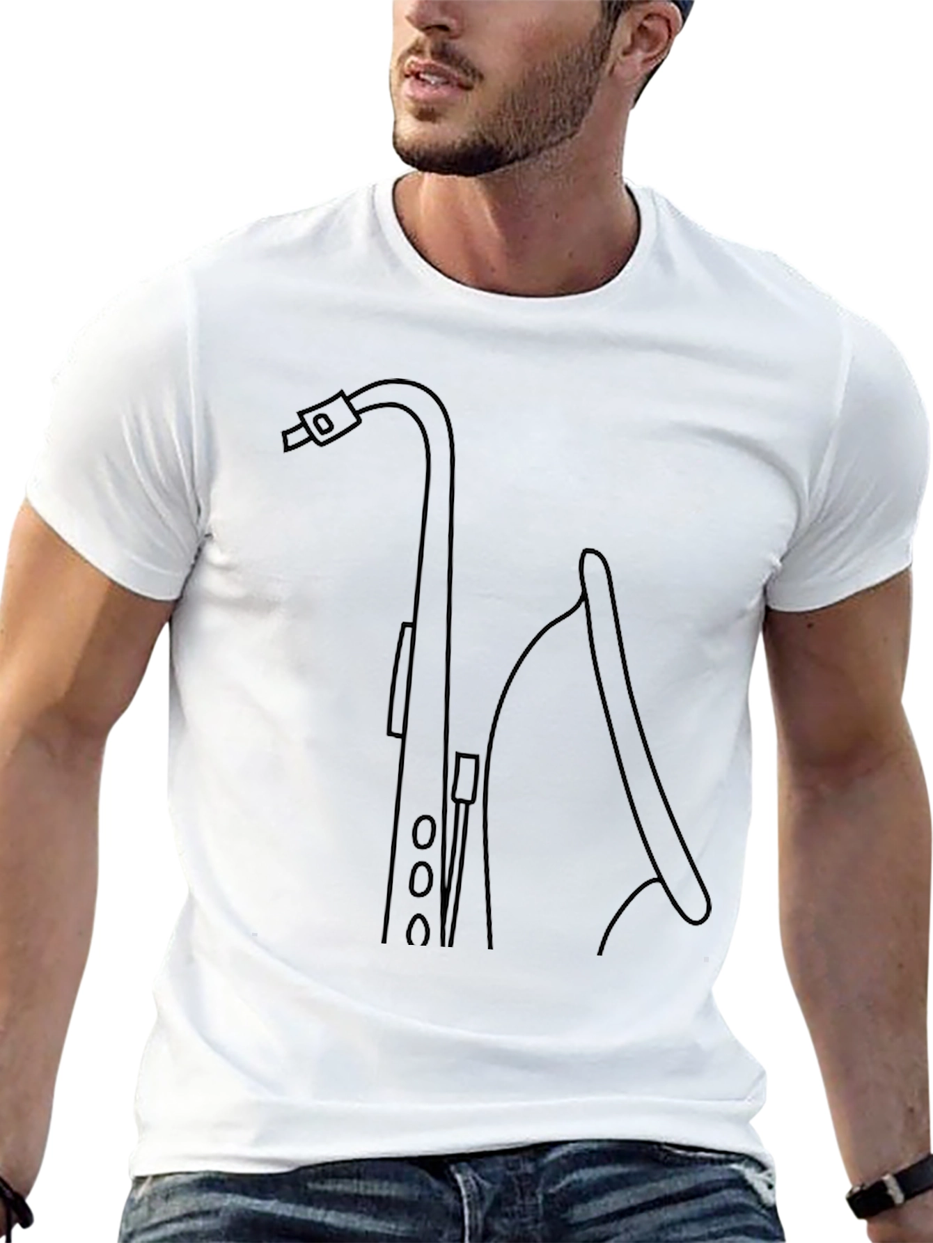 Saxophone Graphic Tee - Musicians Style