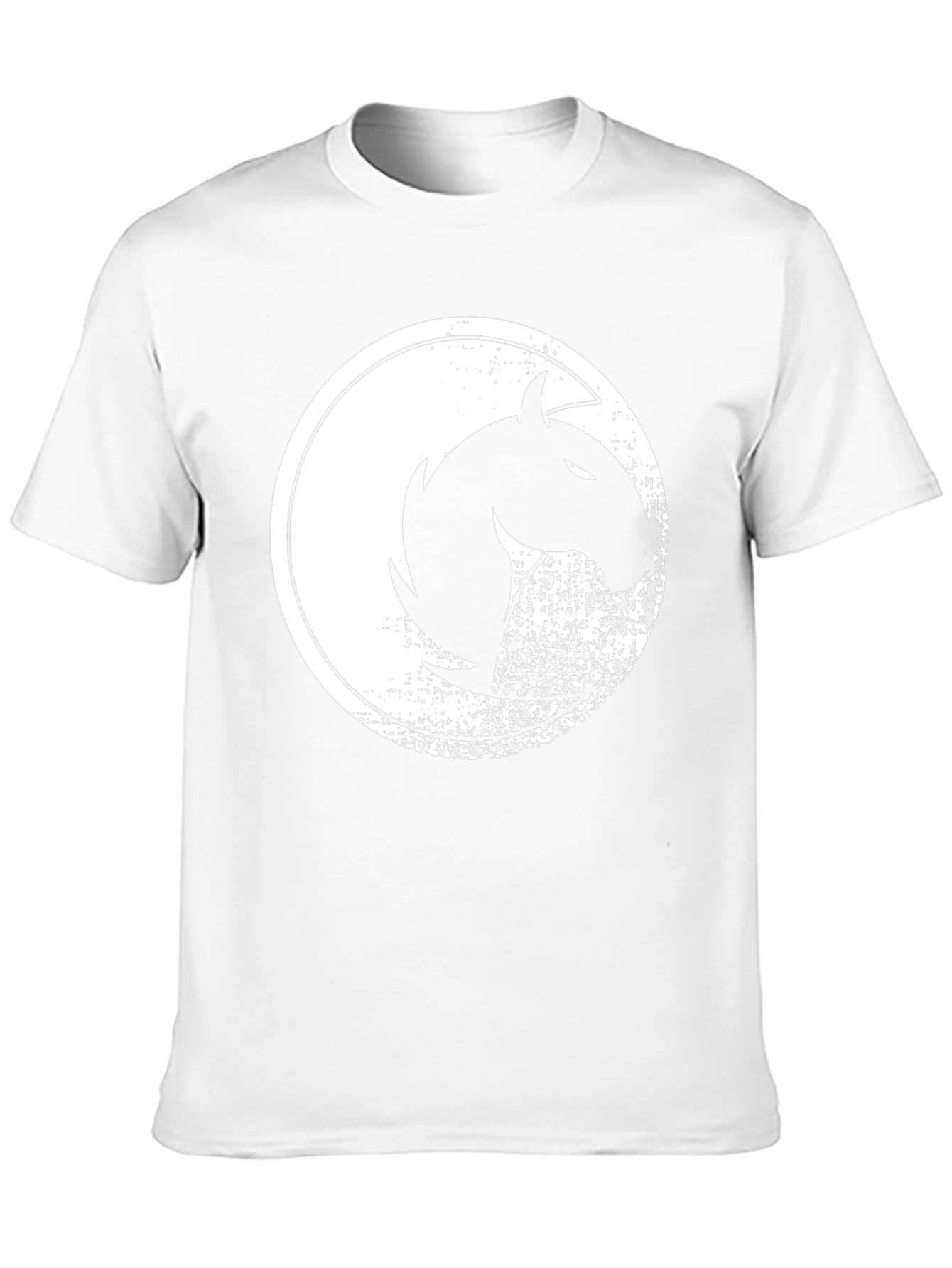 Mens Black Graphic Tee - Horse Design