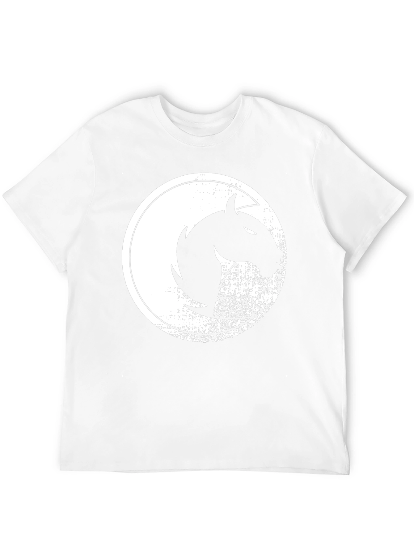 Mens Black Graphic Tee - Horse Design