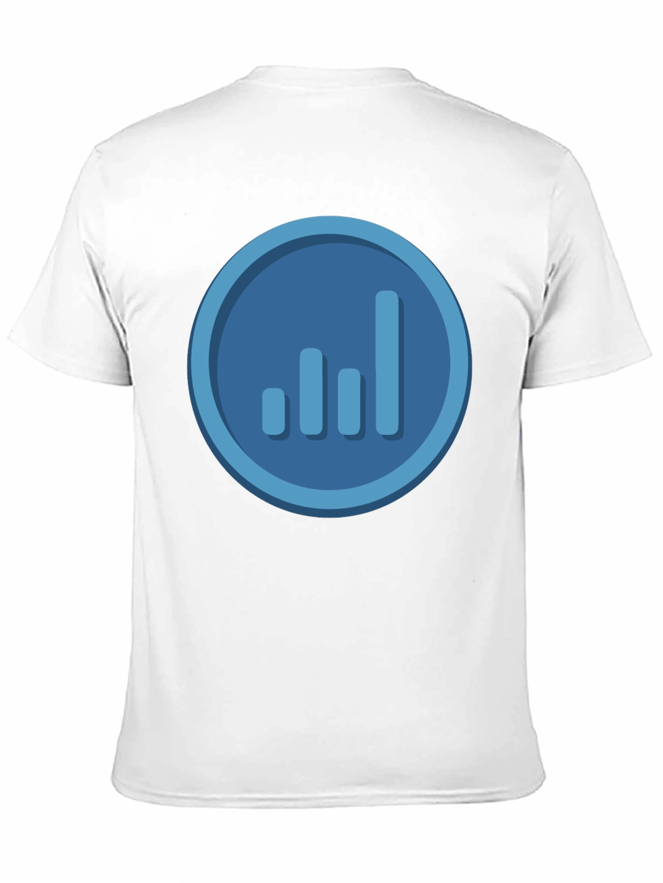 Signal Bars Graphic Tee - Black Crew Neck T-Shirt