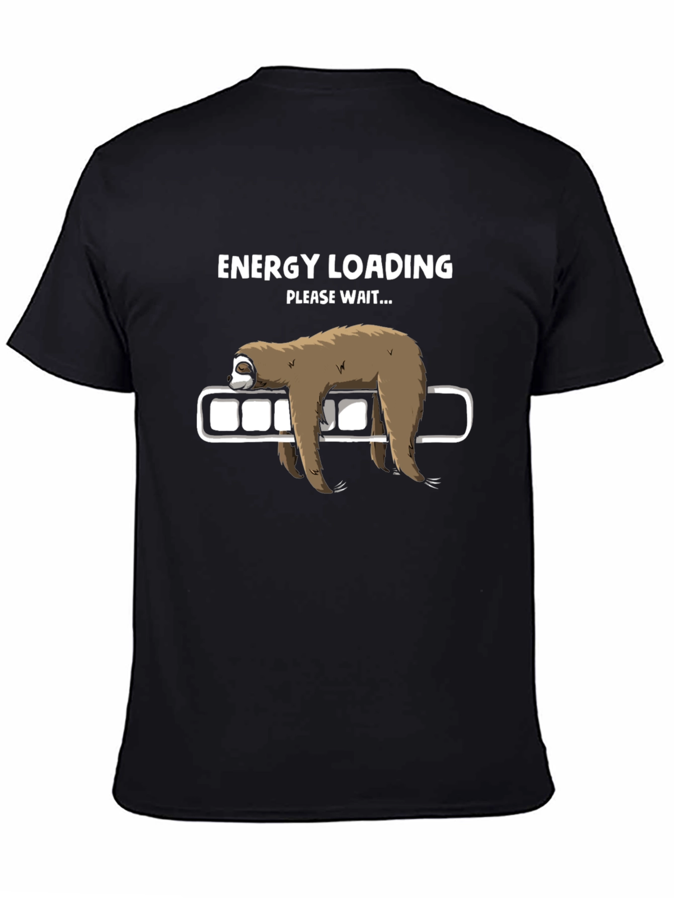 Energy Loading Sloth Graphic T-Shirt - Relaxed Fit