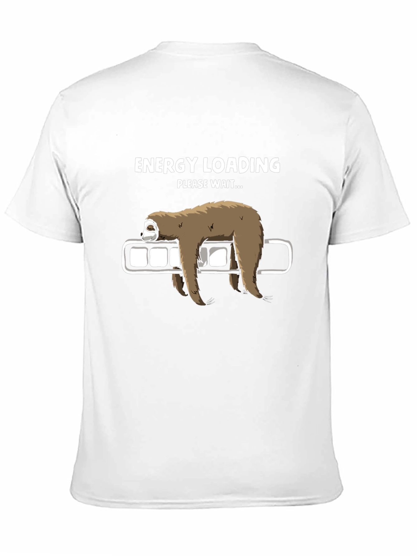 Energy Loading Sloth Graphic T-Shirt - Relaxed Fit