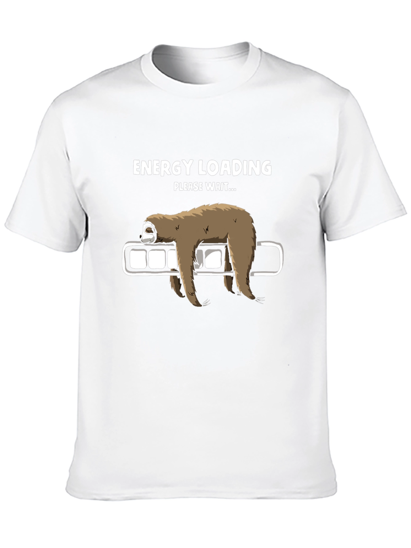 Energy Loading Sloth Graphic T-Shirt - Relaxed Fit