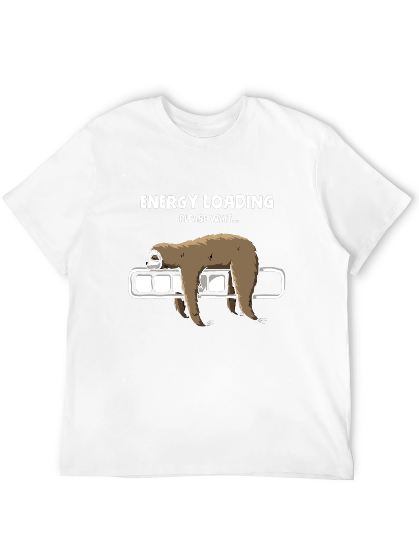 Energy Loading Sloth Graphic T-Shirt - Relaxed Fit