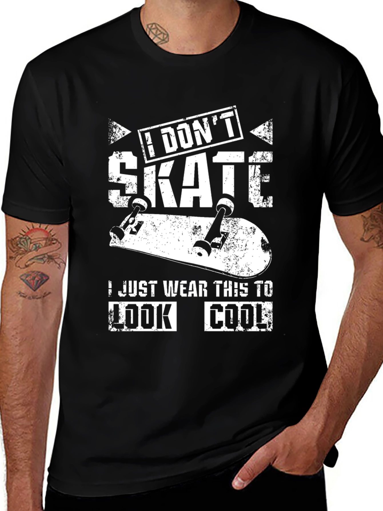 I Dont Skate T-Shirt - Humorous Graphic Tee