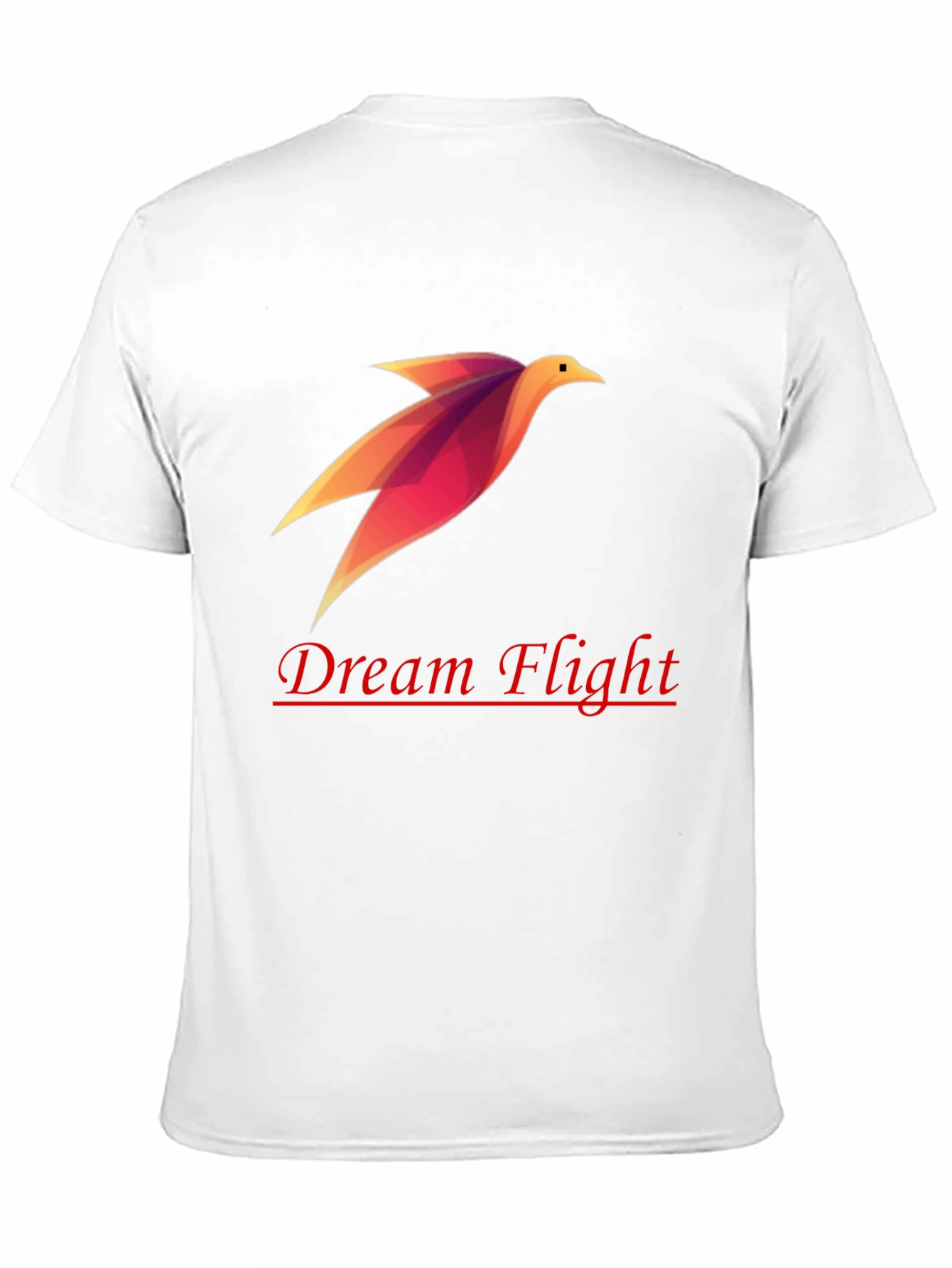 Dream Flight Black Tee - Stylish Graphic Bird