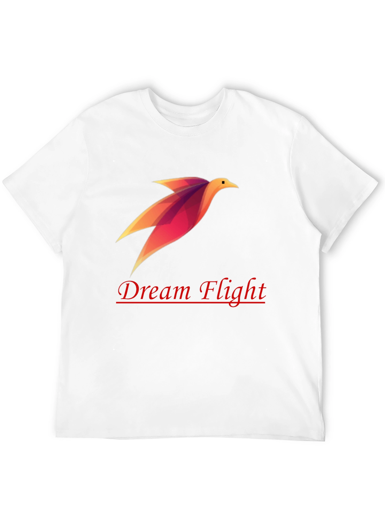 Dream Flight Black Tee - Stylish Graphic Bird