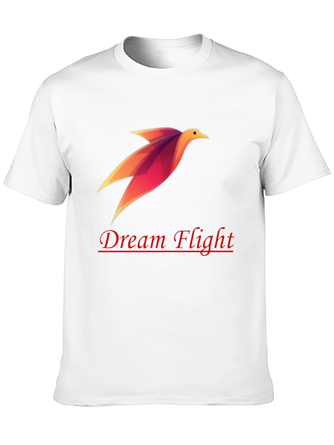 Dream Flight Black Tee - Stylish Graphic Bird