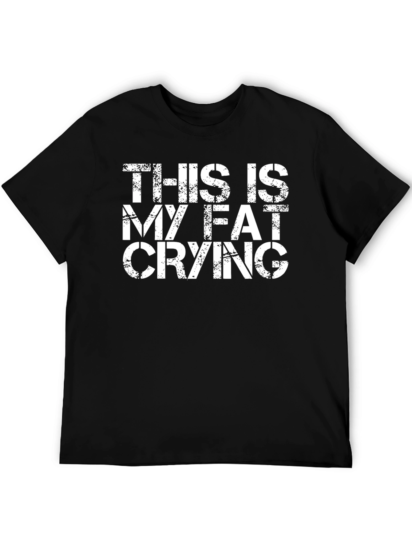 Funny Fat Crying T-Shirt - Soft Cotton Blend
