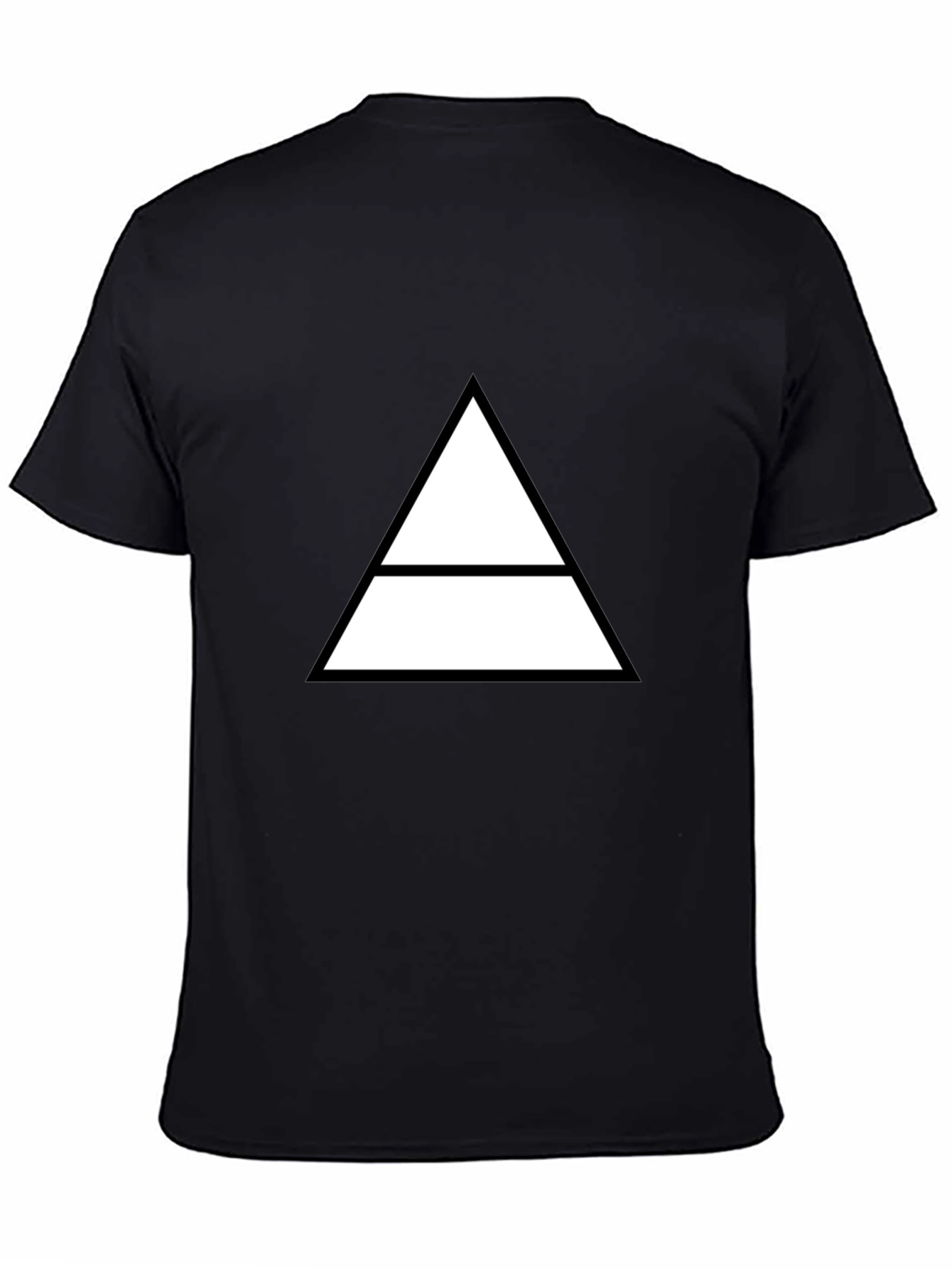 Geometric Graphic Tee - Minimalist Triangle Design