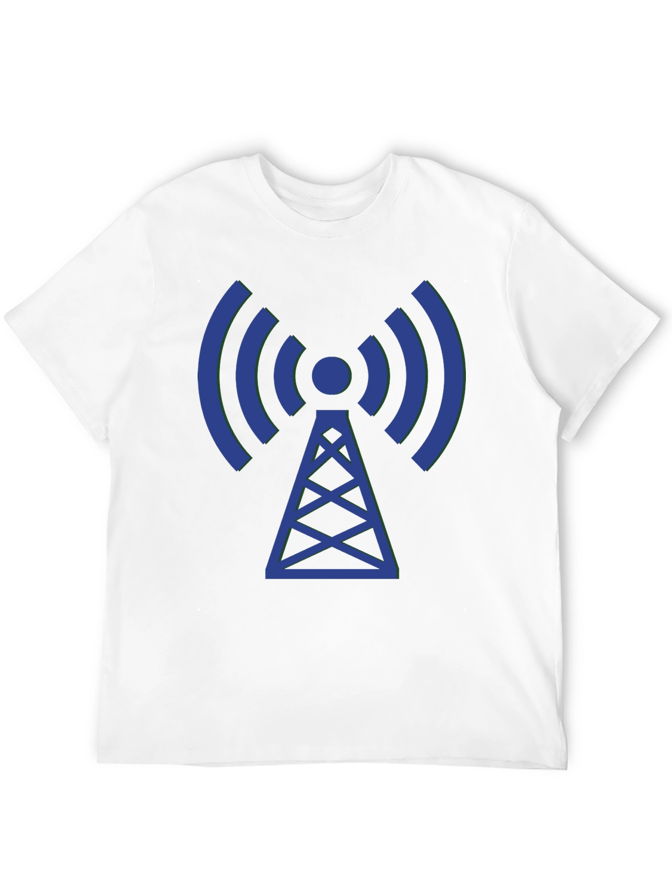 Radio Tower Graphic Tee - Black Cotton Comfort