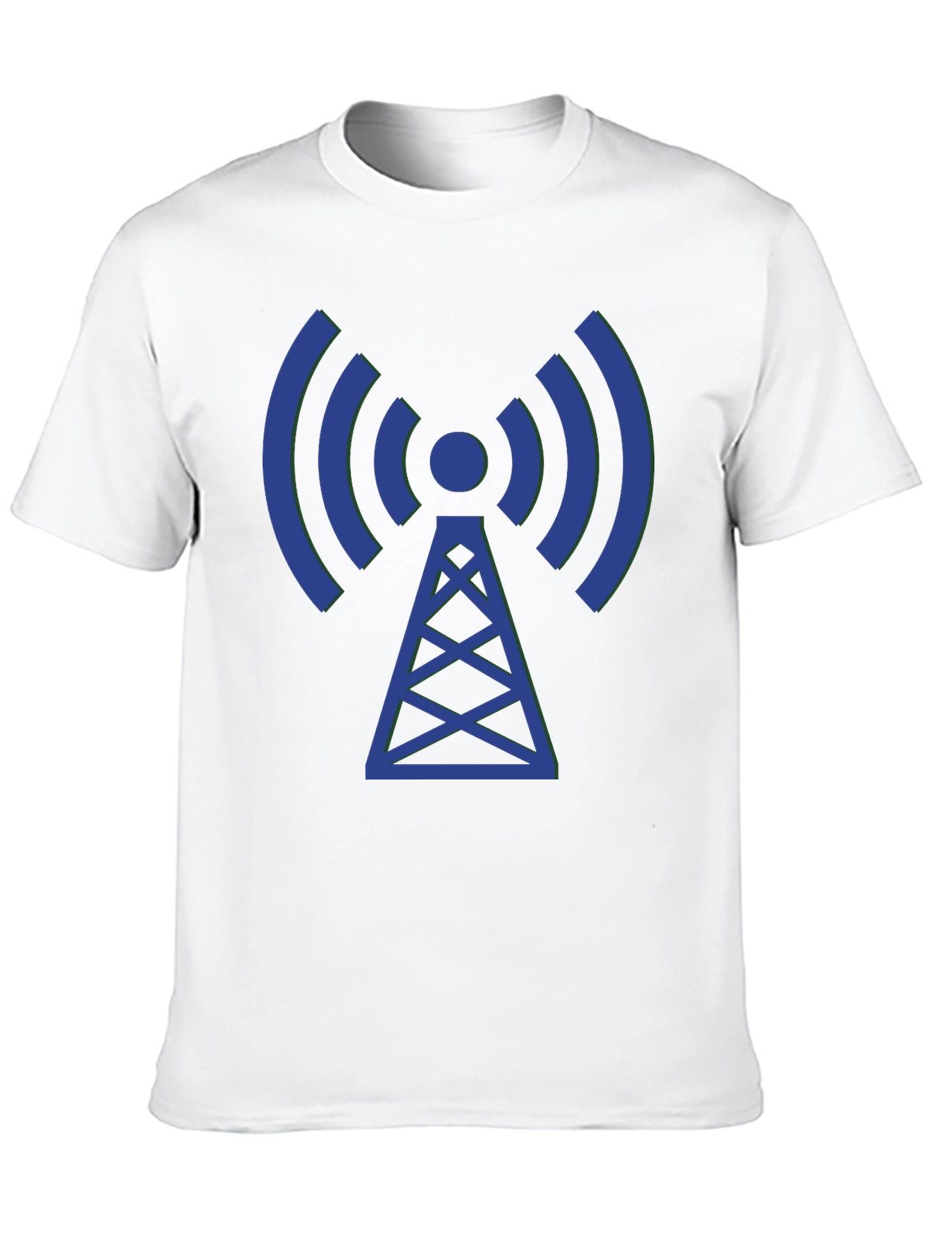 Radio Tower Graphic Tee - Black Cotton Comfort