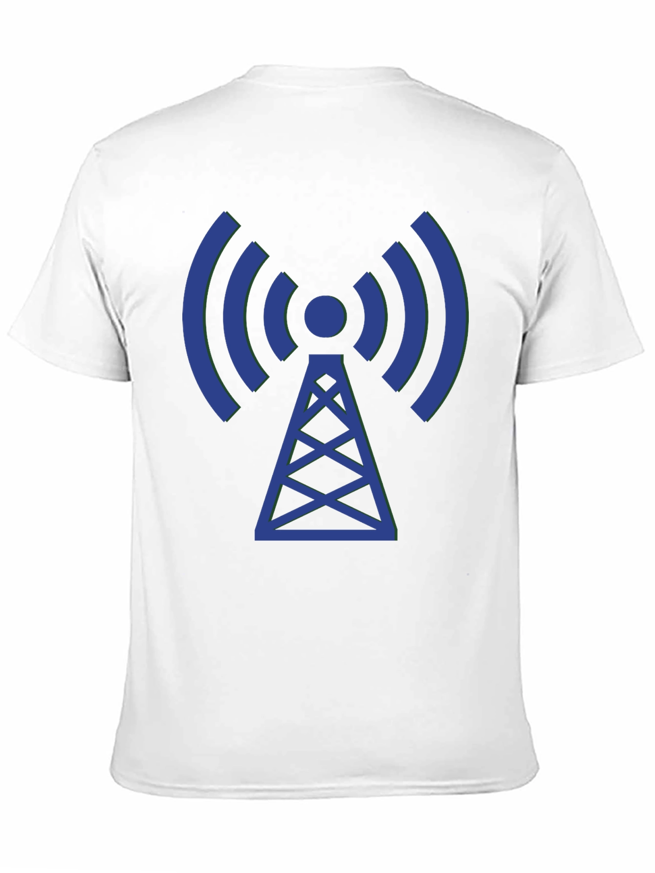 Radio Tower Graphic Tee - Black Cotton Comfort