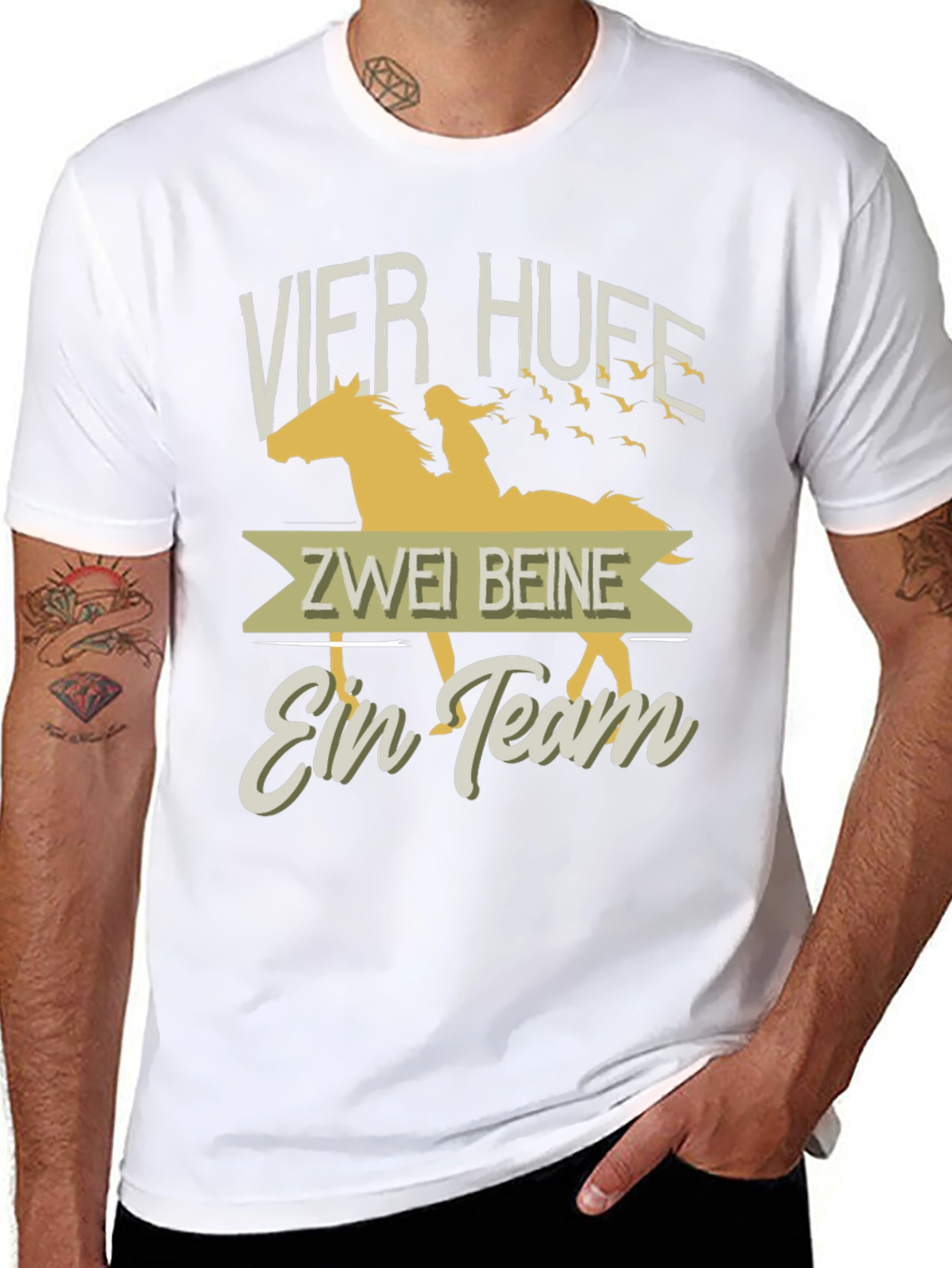 Horse & Rider Team T-Shirt - Equestrian Style