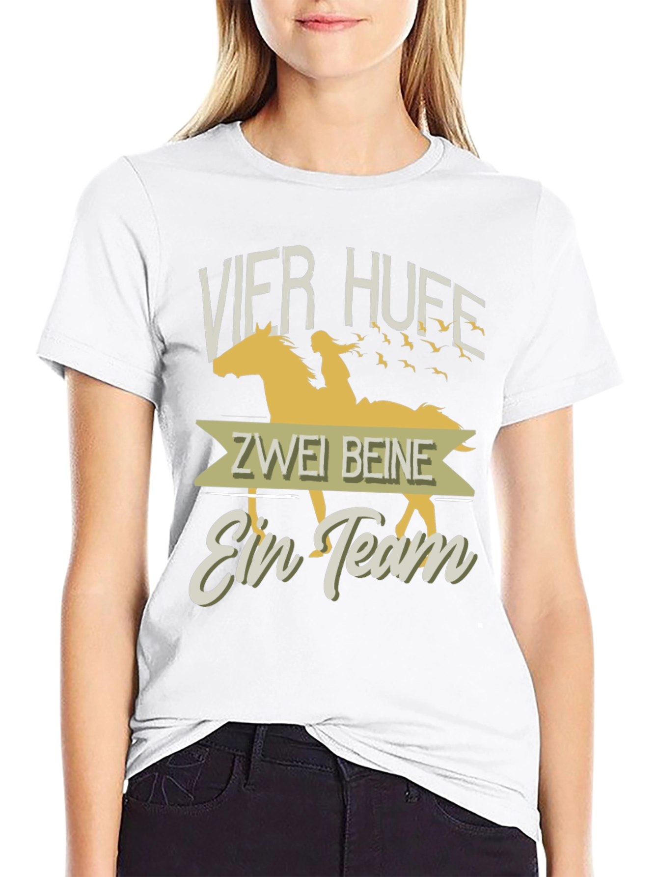 Horse & Rider Team T-Shirt - Equestrian Style