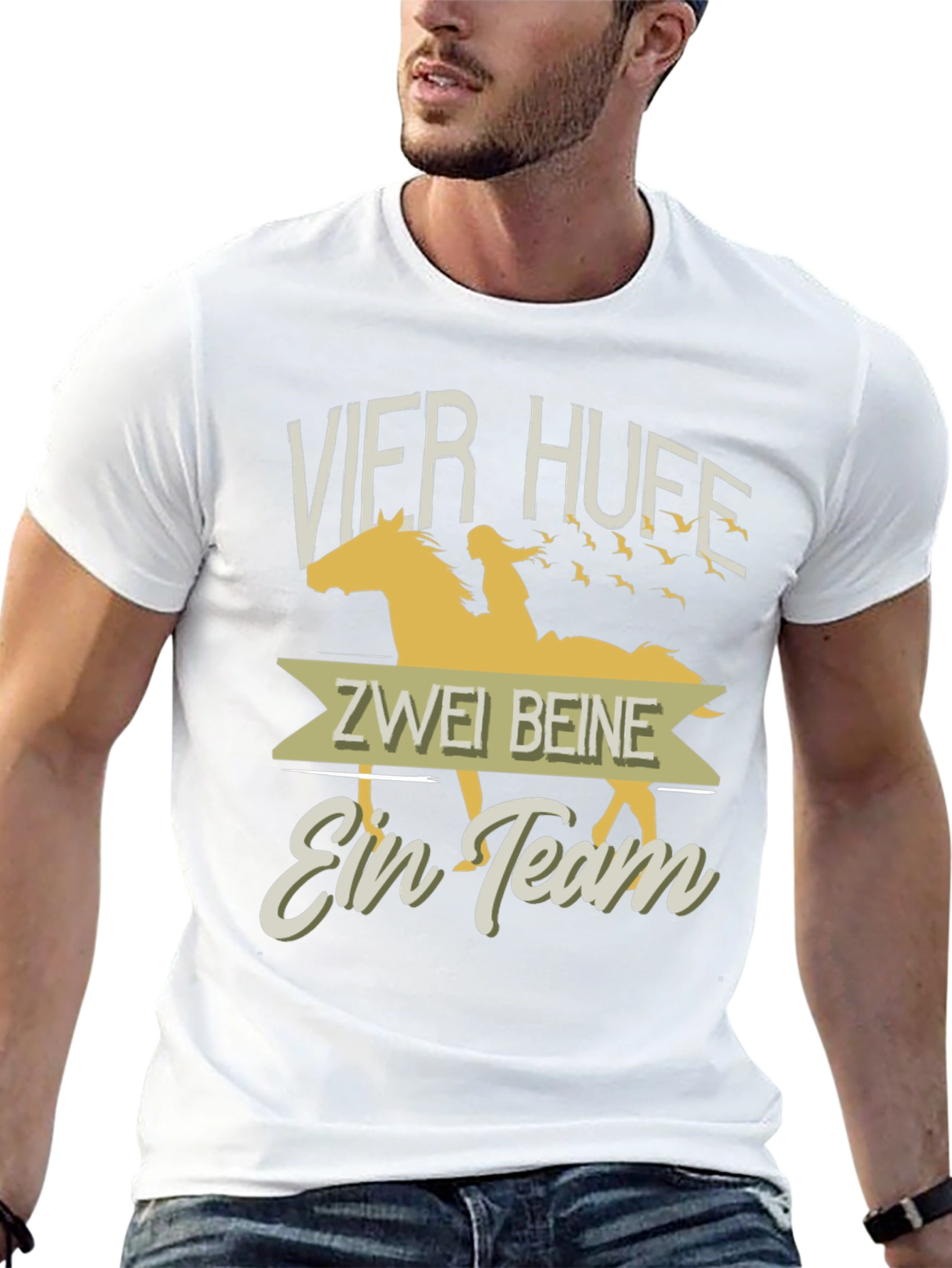 Horse & Rider Team T-Shirt - Equestrian Style