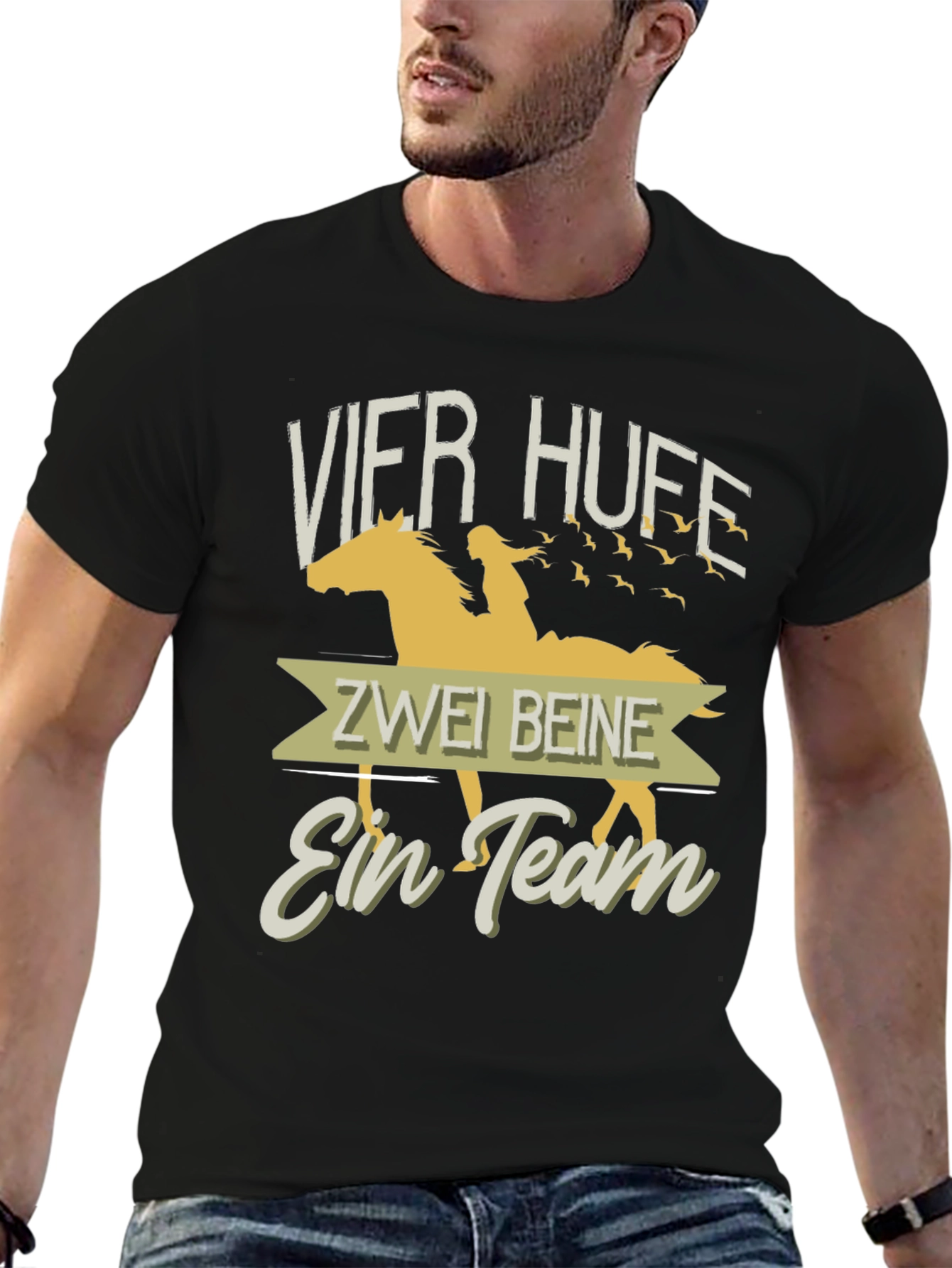 Horse & Rider Team T-Shirt - Equestrian Style