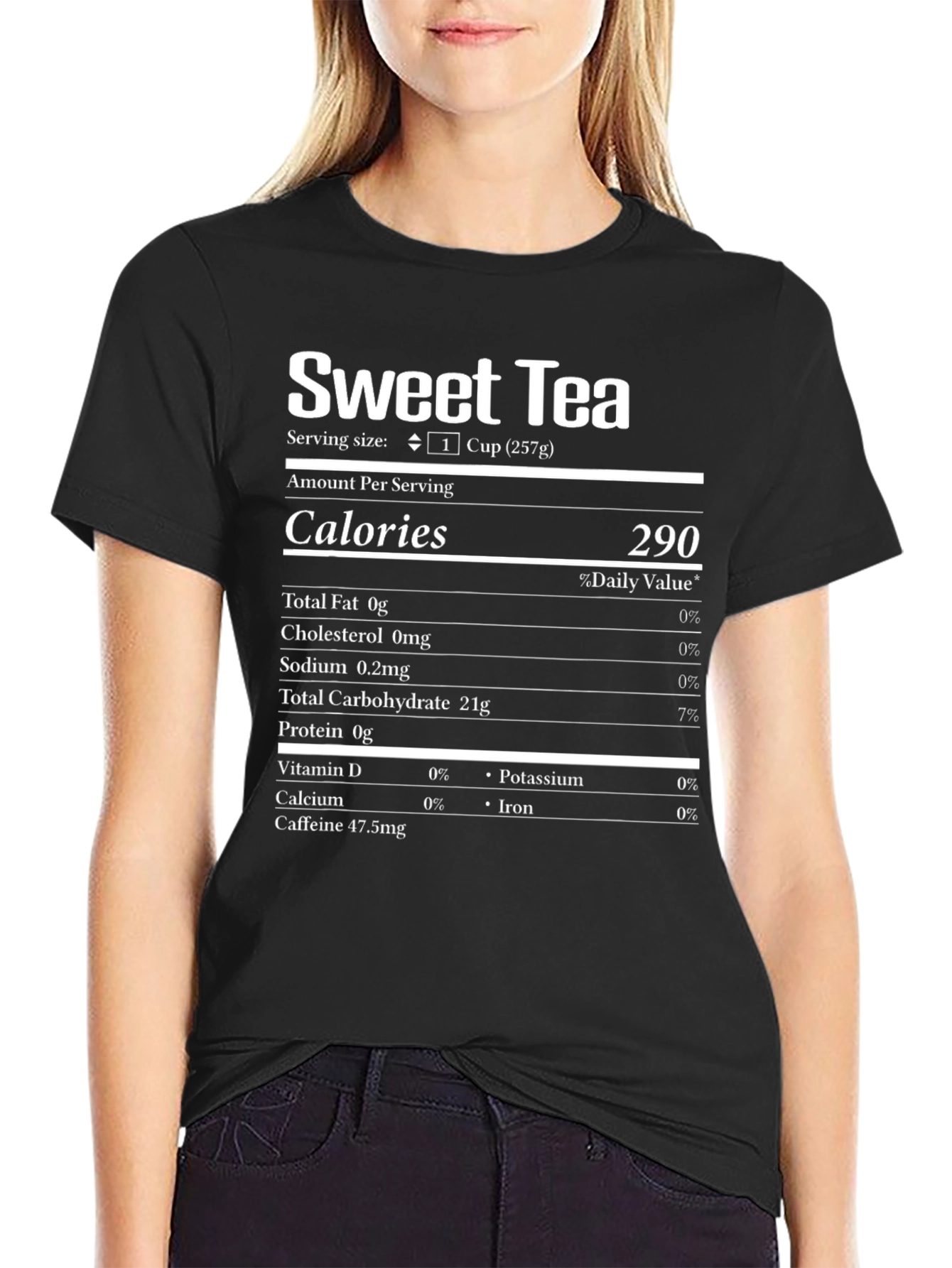 Sweet Tea Nutrition Facts T-Shirt