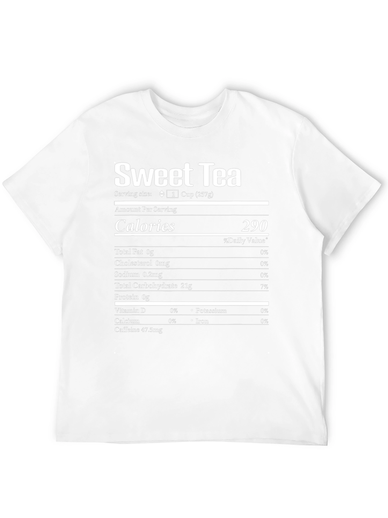 Sweet Tea Nutrition Facts T-Shirt