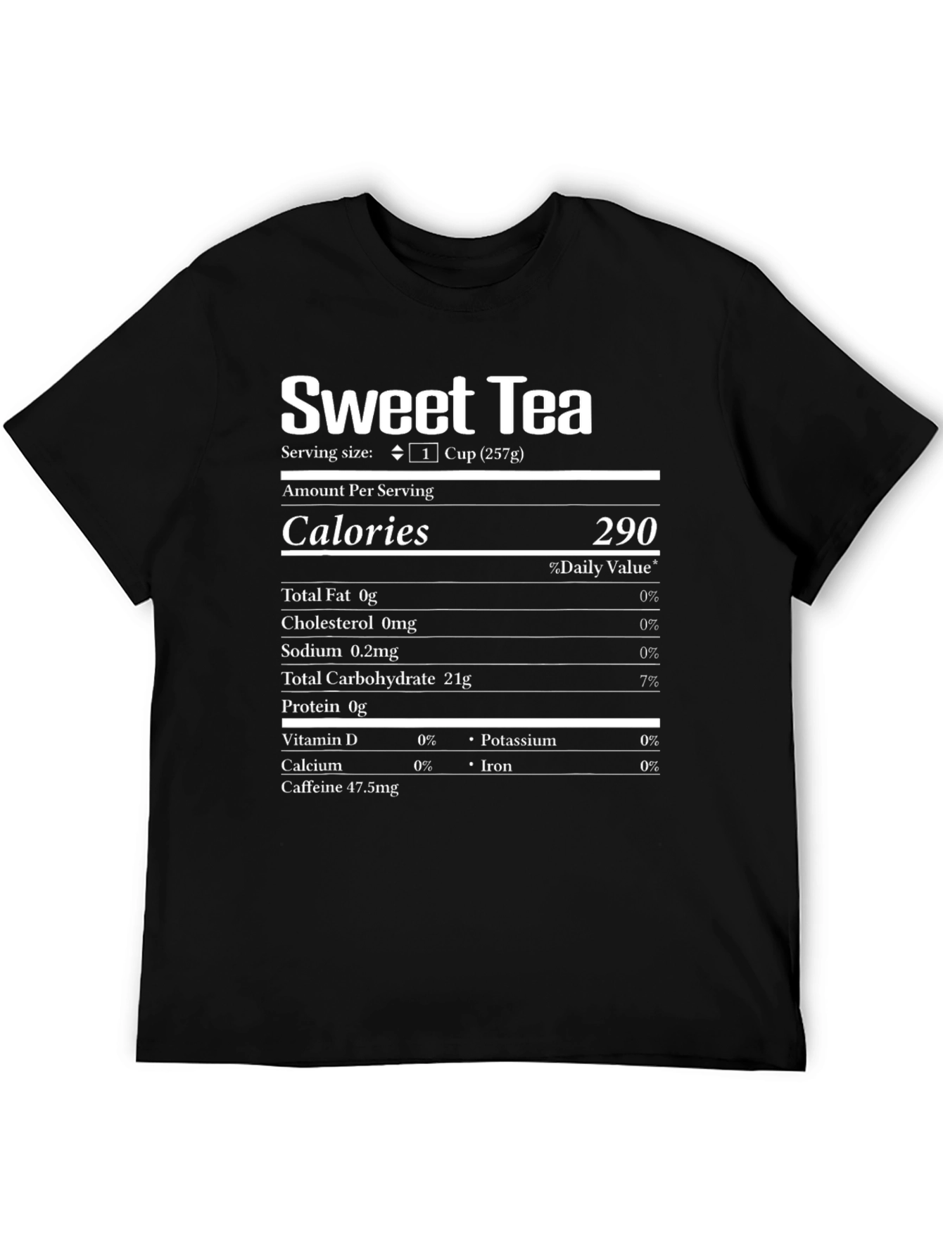 Sweet Tea Nutrition Facts T-Shirt