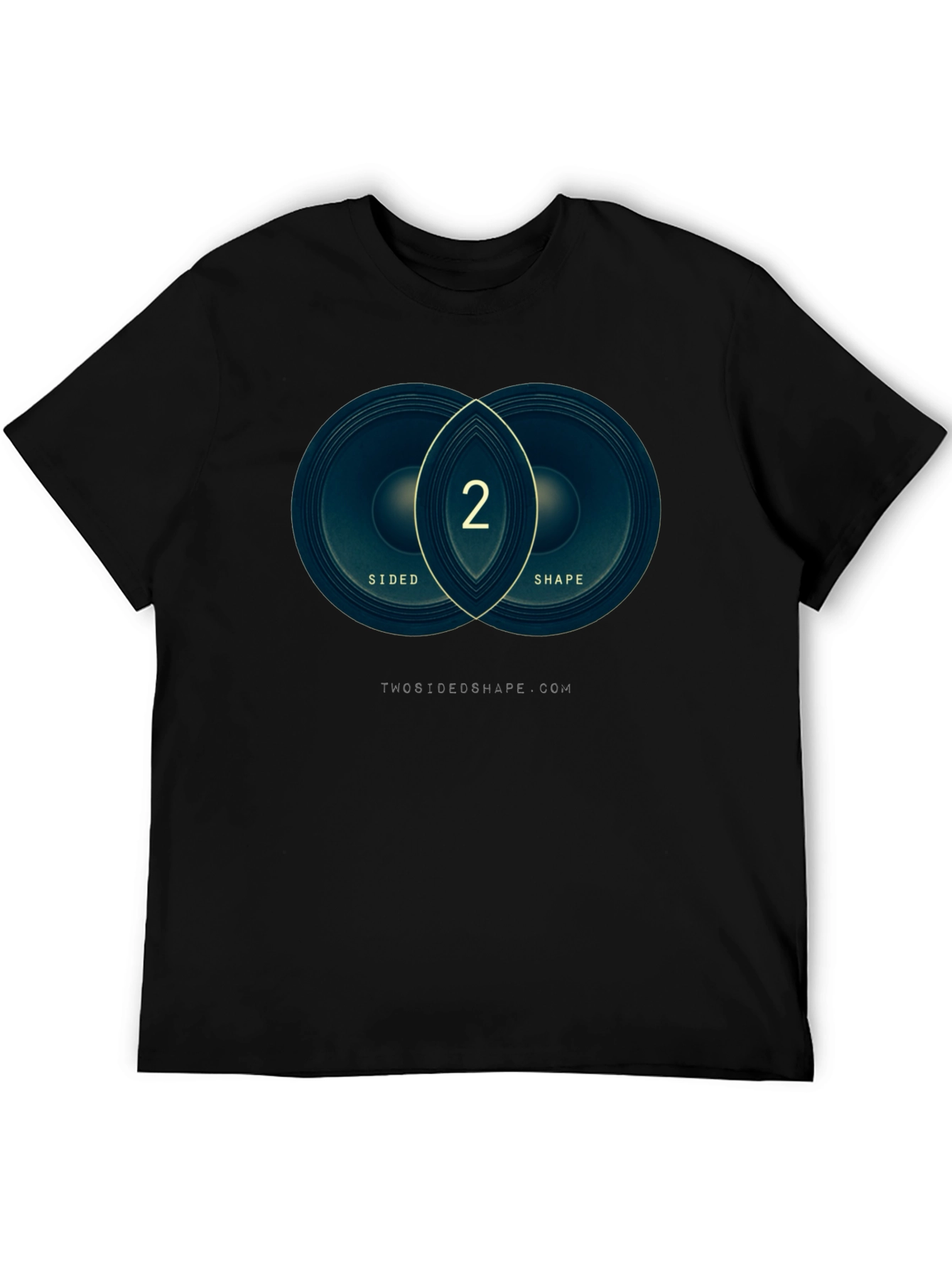 Two Sided Shape Graphic Tee - Modern Design