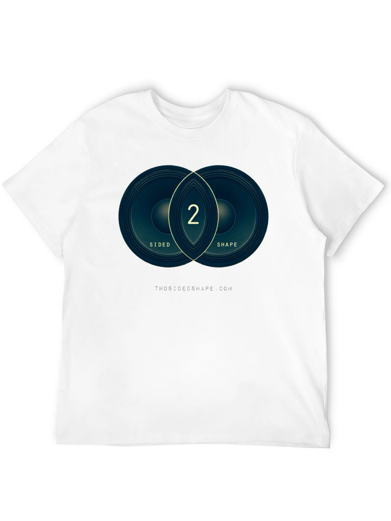 Two Sided Shape Graphic Tee - Modern Design