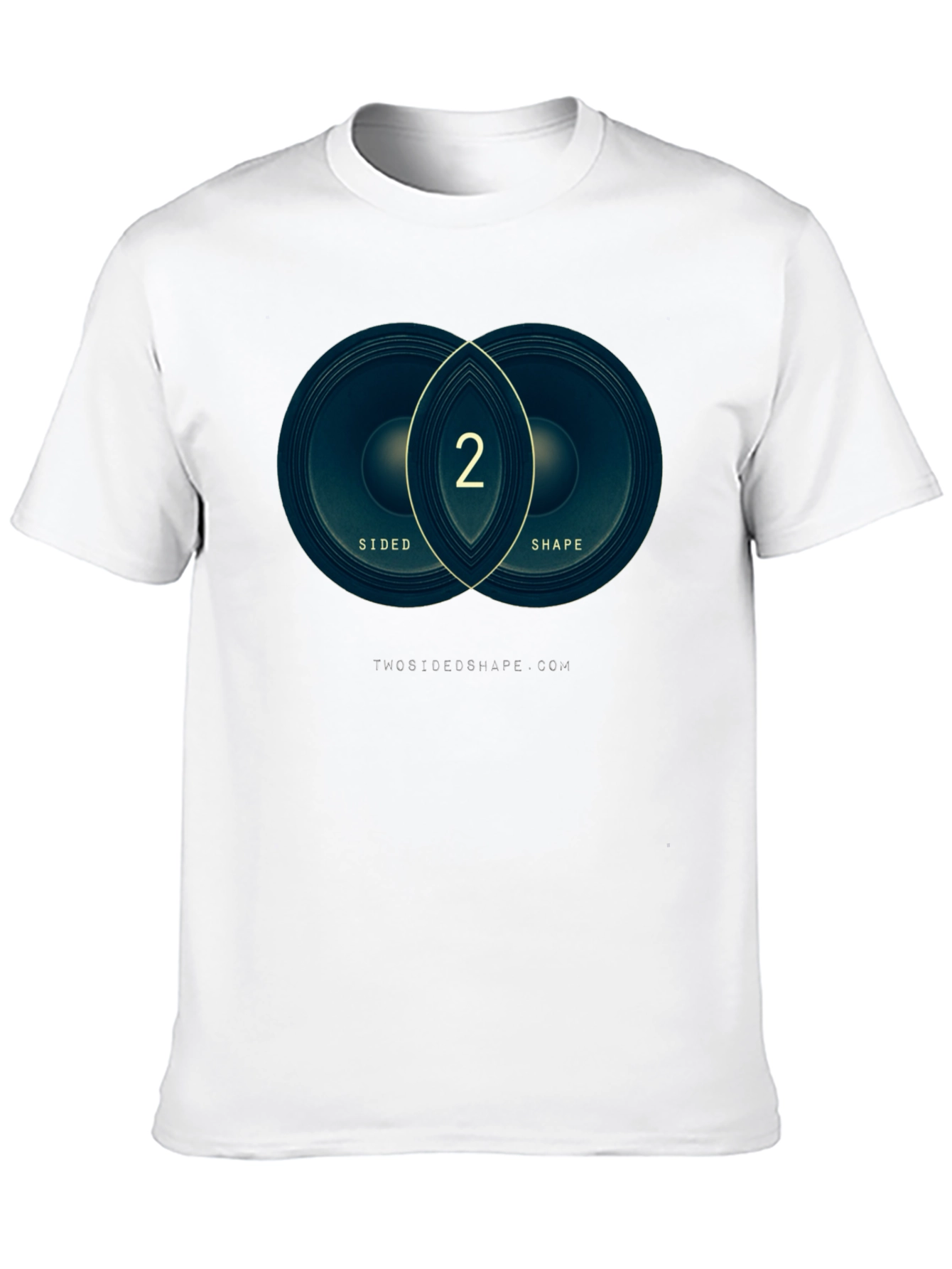 Two Sided Shape Graphic Tee - Modern Design