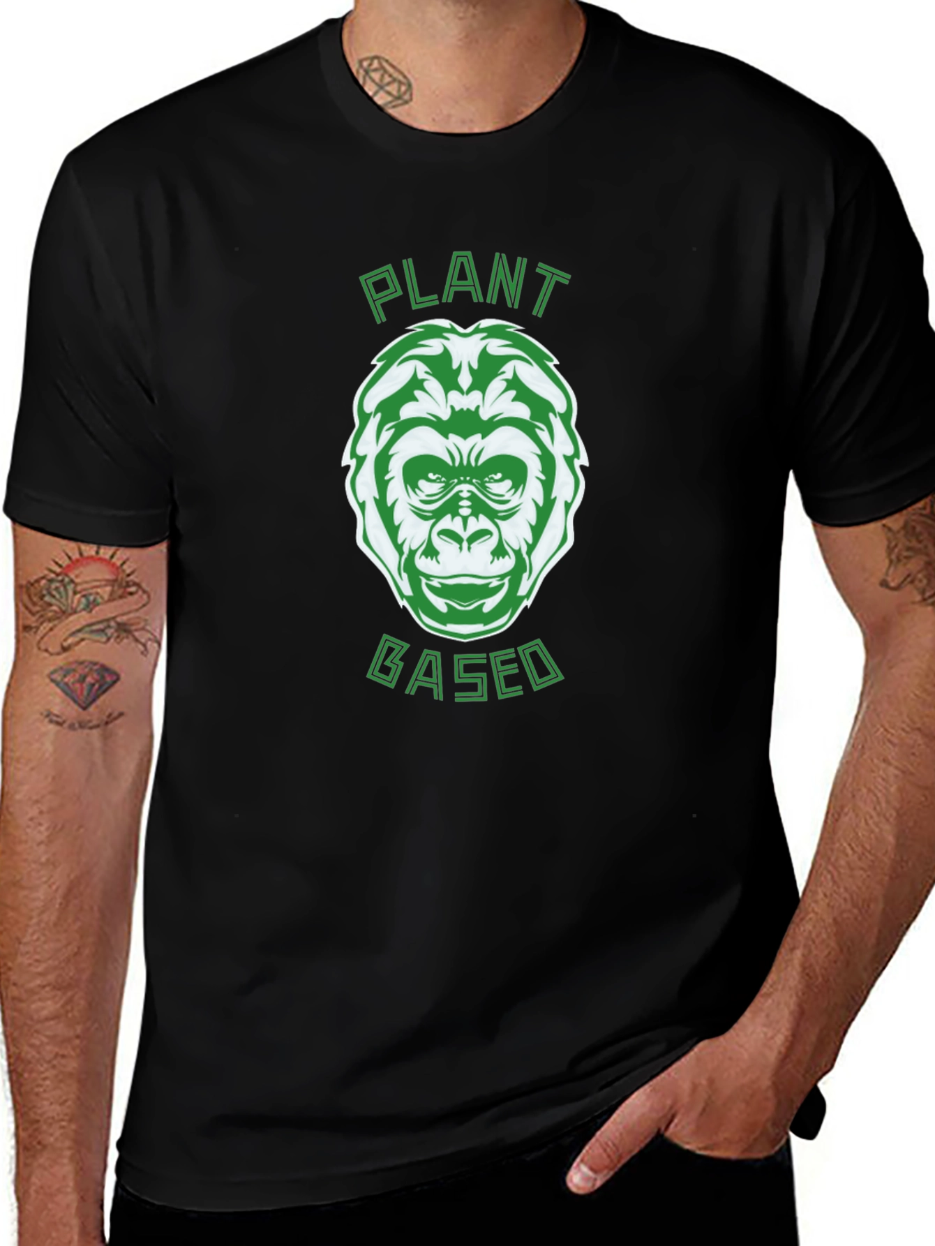 Plant Based Gorilla Graphic T-Shirt