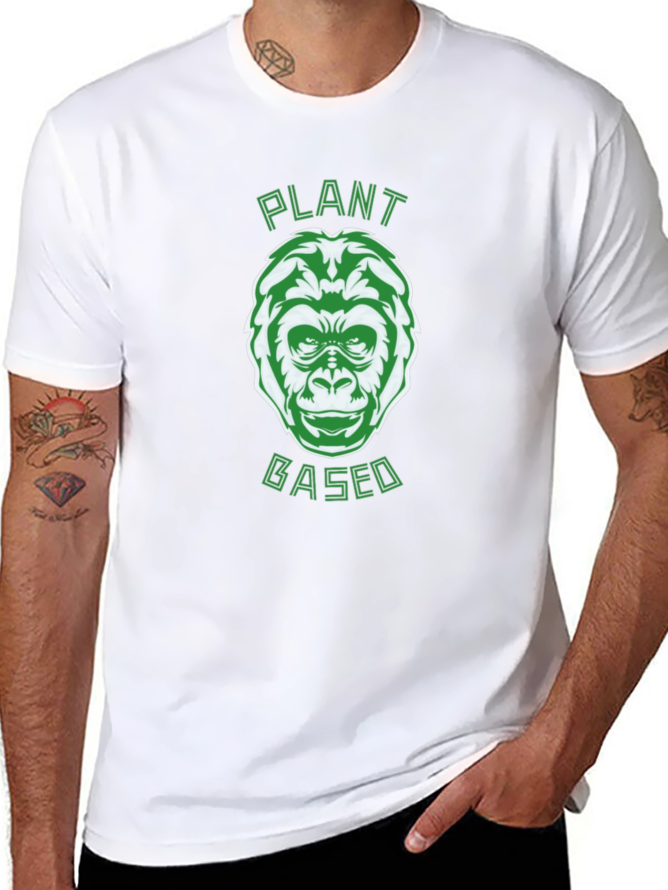 Plant Based Gorilla Graphic T-Shirt