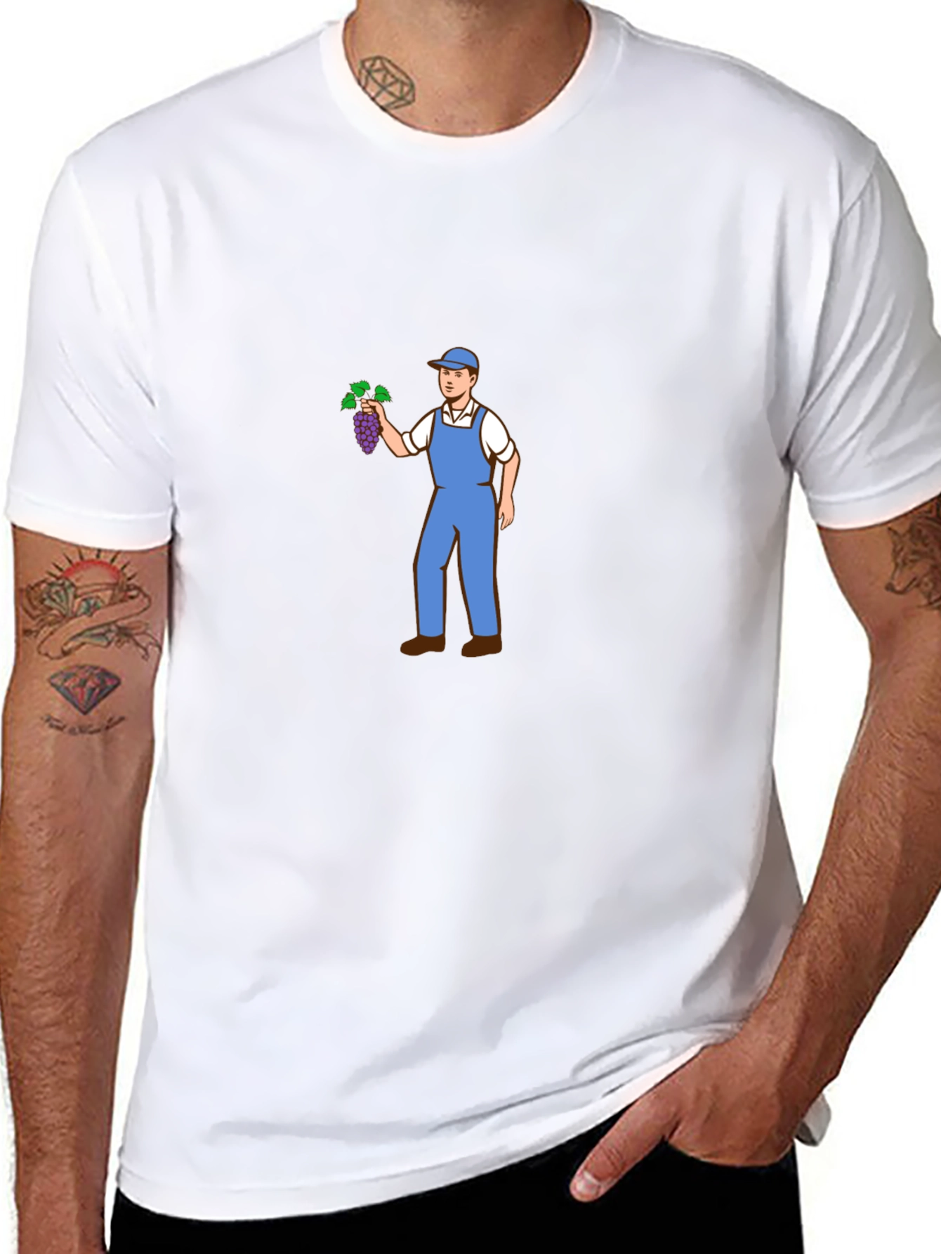 Grape Farmer Graphic T-Shirt