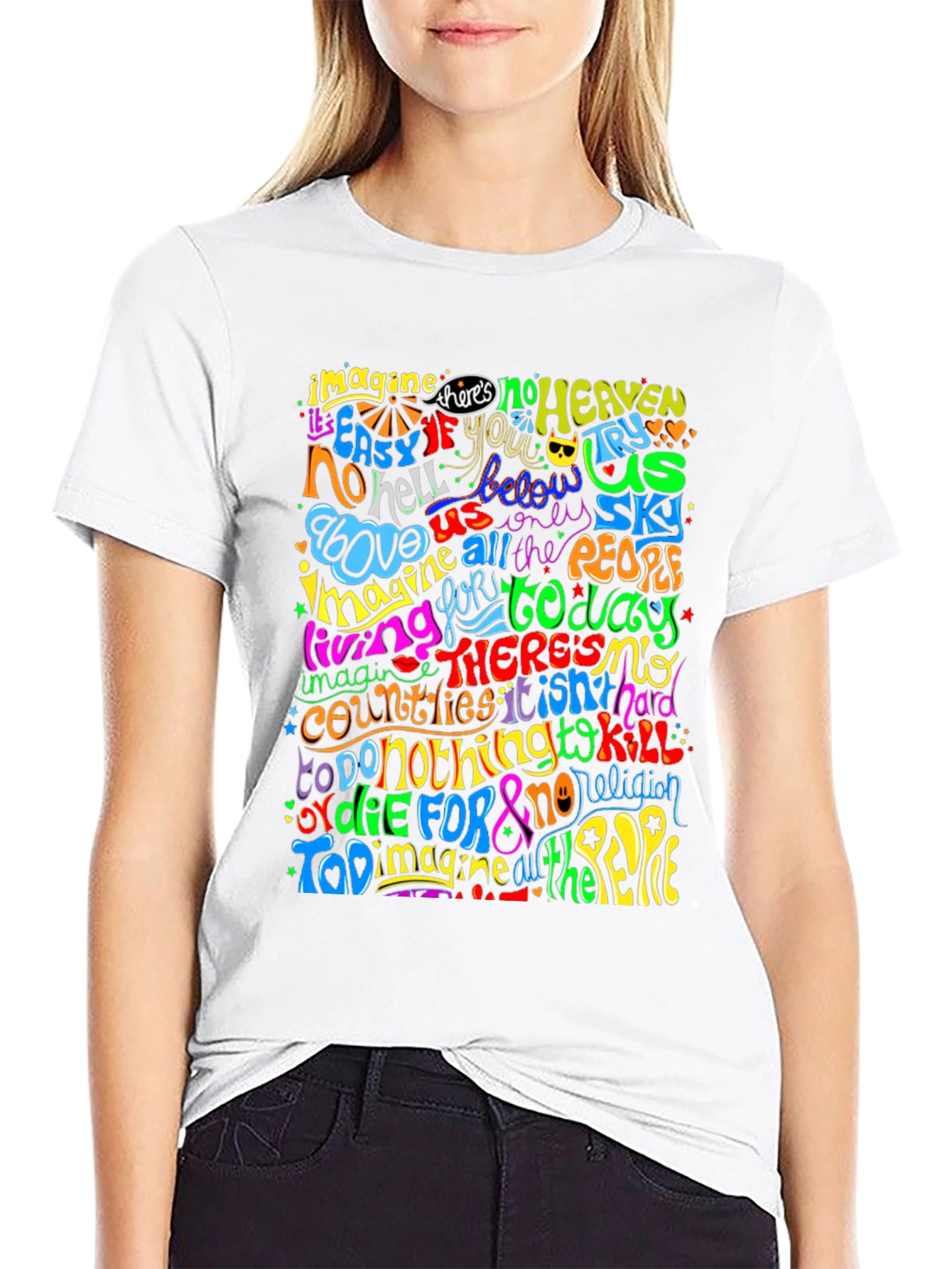 Imagine All the People Graphic T-Shirt