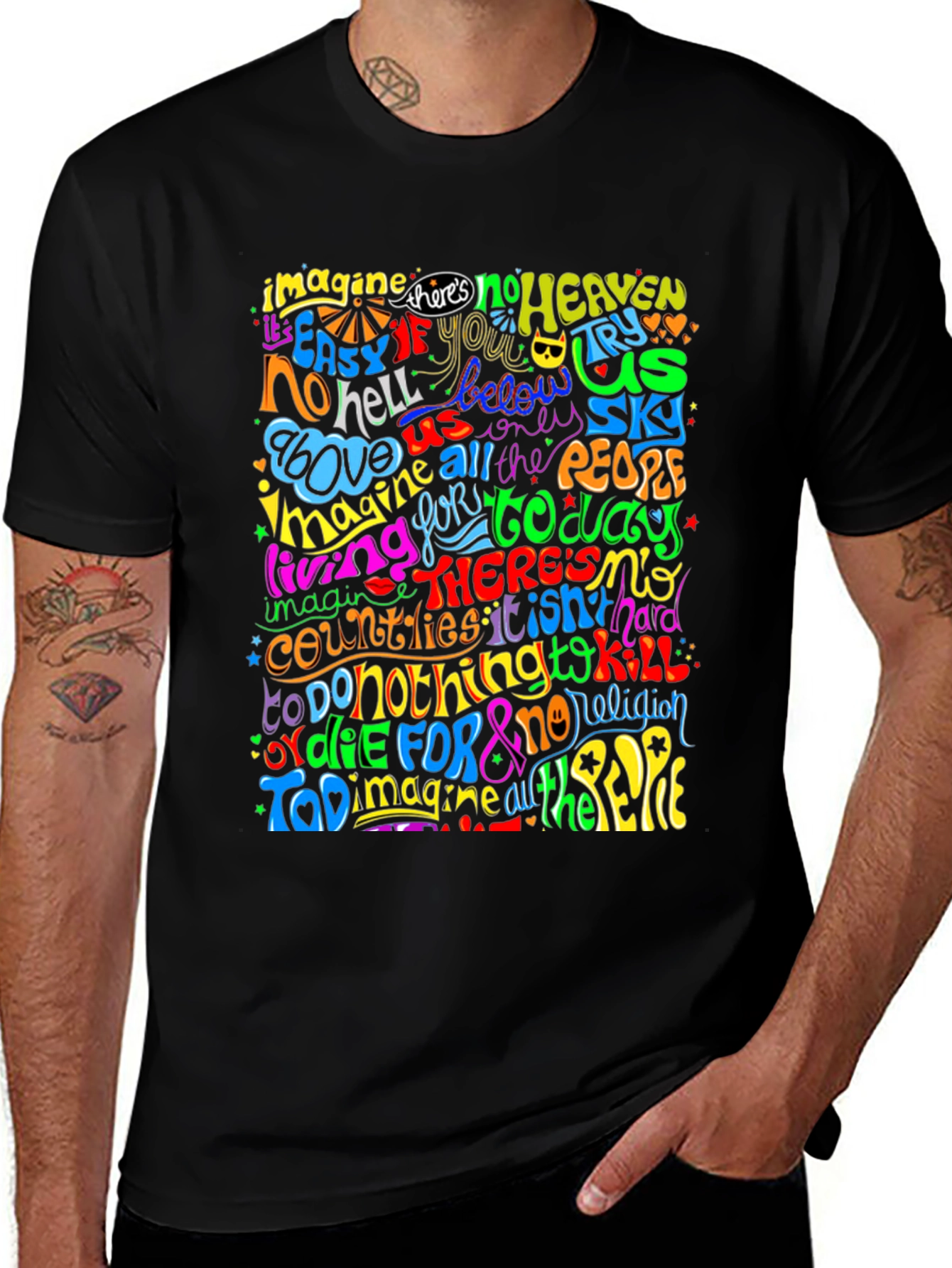 Imagine All the People Graphic T-Shirt