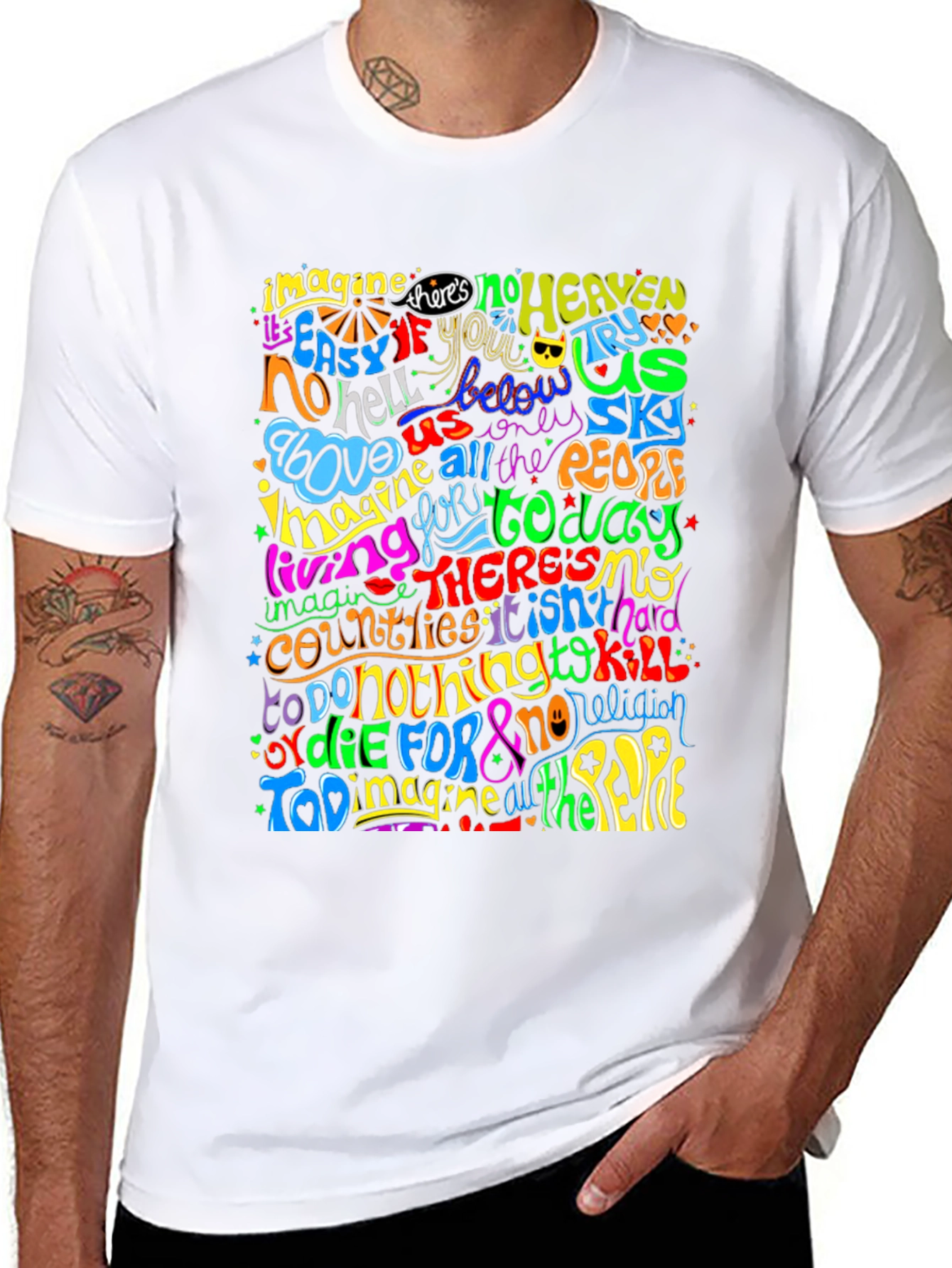 Imagine All the People Graphic T-Shirt