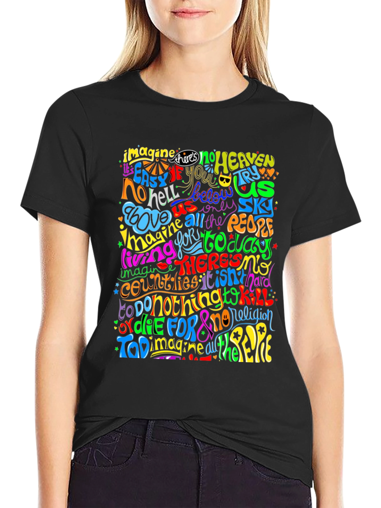 Imagine All the People Graphic T-Shirt