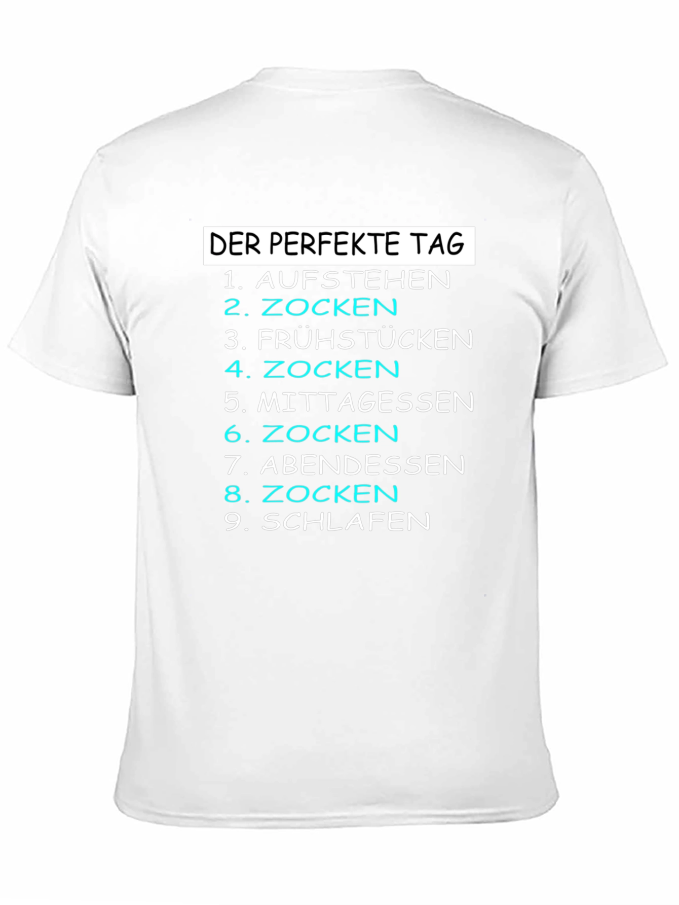 Perfect Day Gamer T-Shirt - Aufstehen Zocken Schlafen