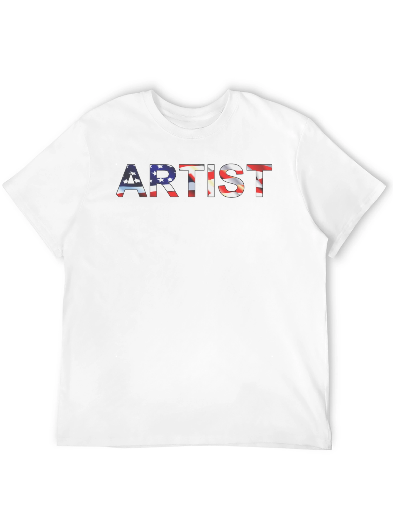 Patriotic Artist T-Shirt - American Flag Design