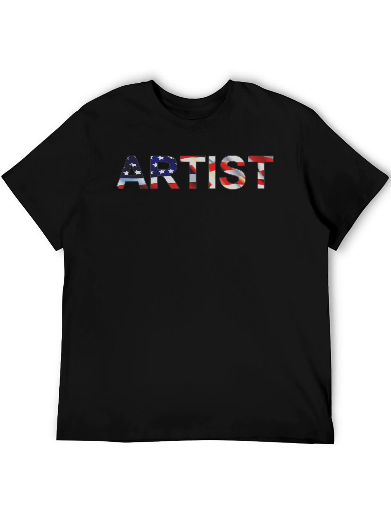 Patriotic Artist T-Shirt - American Flag Design