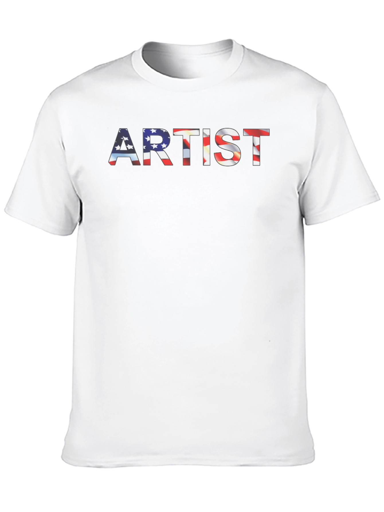 Patriotic Artist T-Shirt - American Flag Design