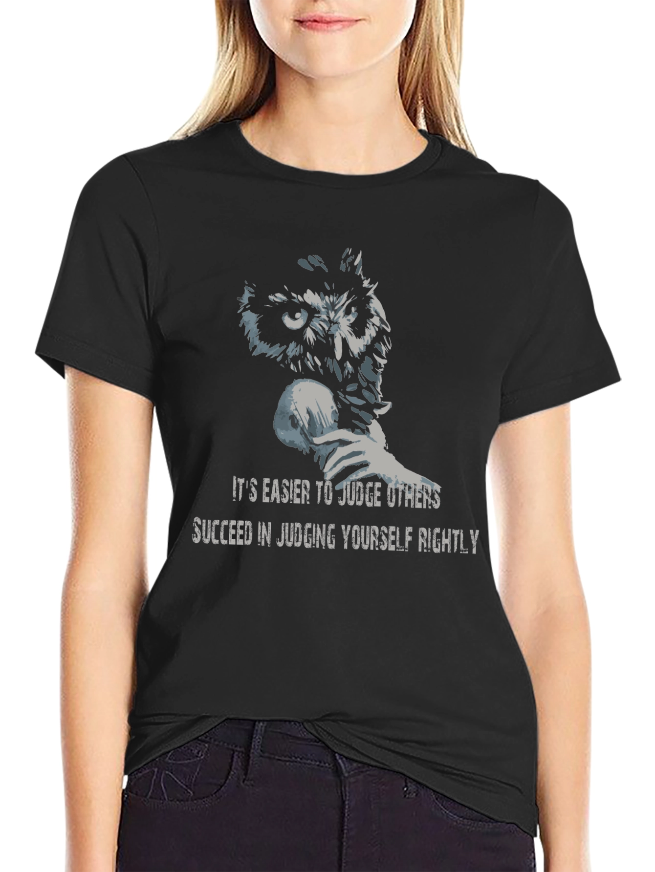Owl Wisdom Graphic T-Shirt