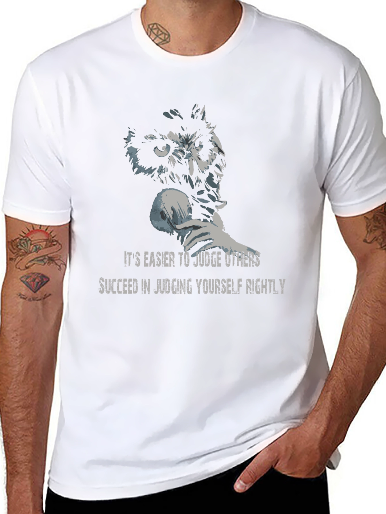Owl Wisdom Graphic T-Shirt