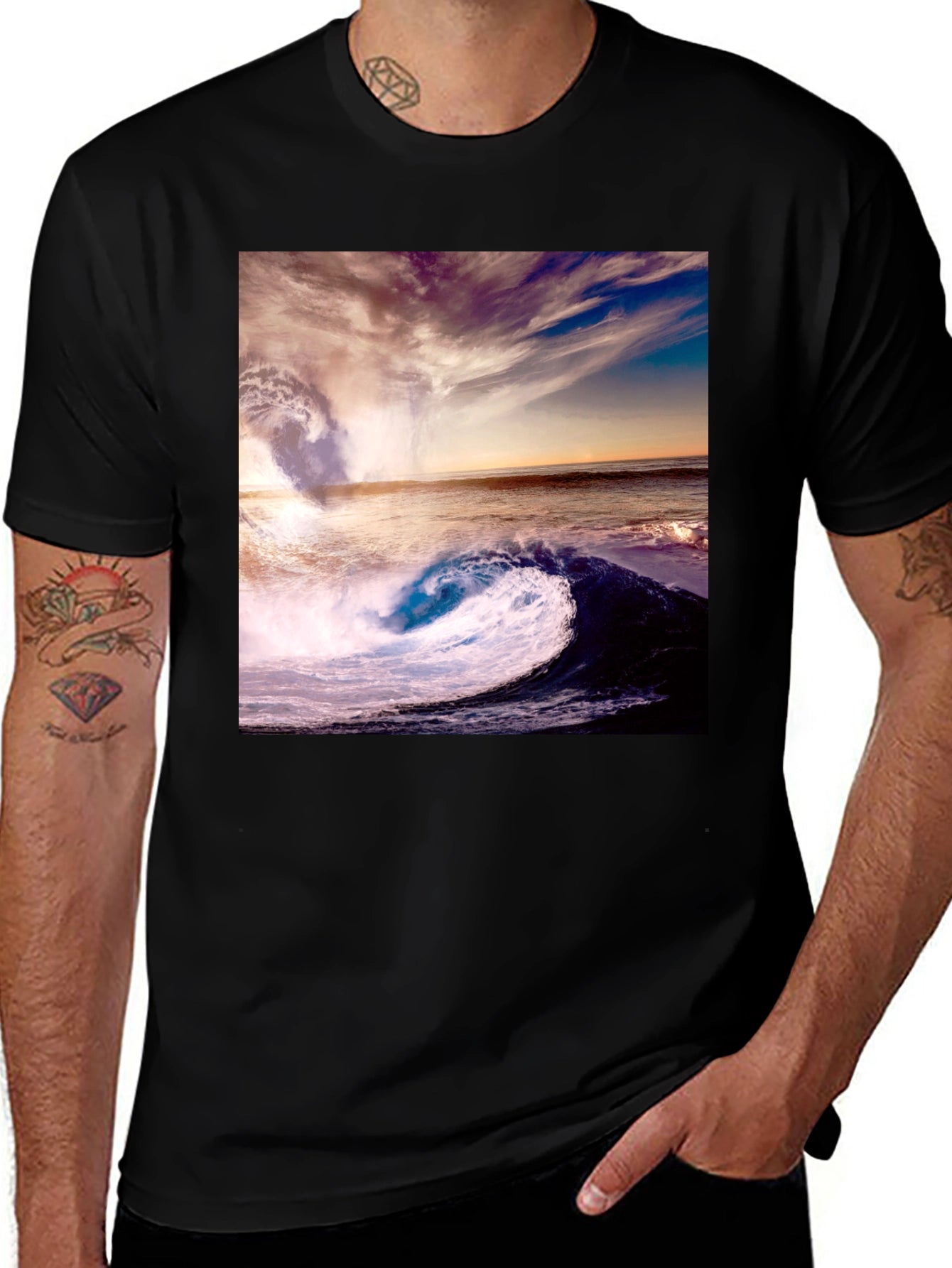Ocean Wave Graphic T-Shirt