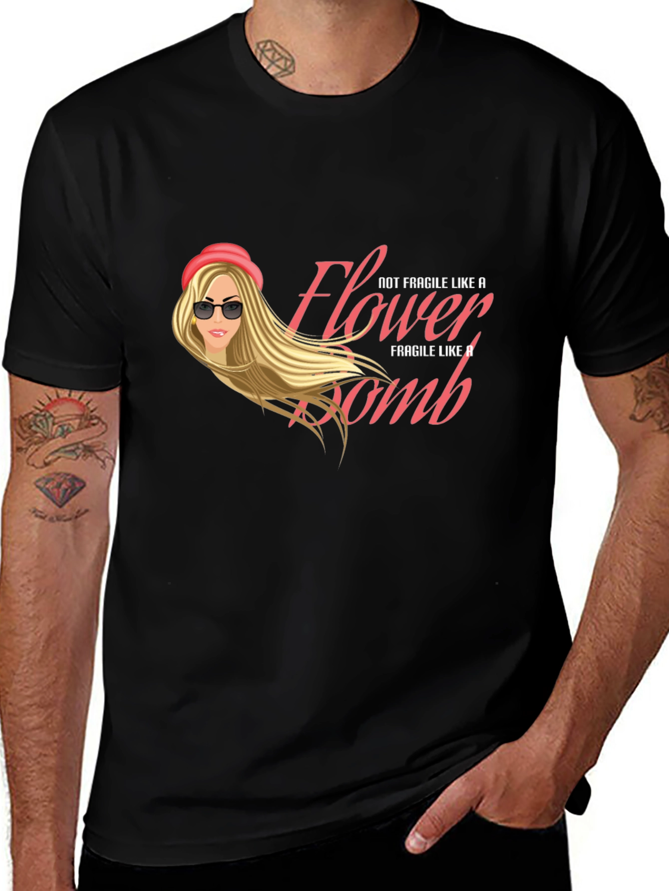 Flower Bomb Graphic Tee - Not Fragile T-Shirt
