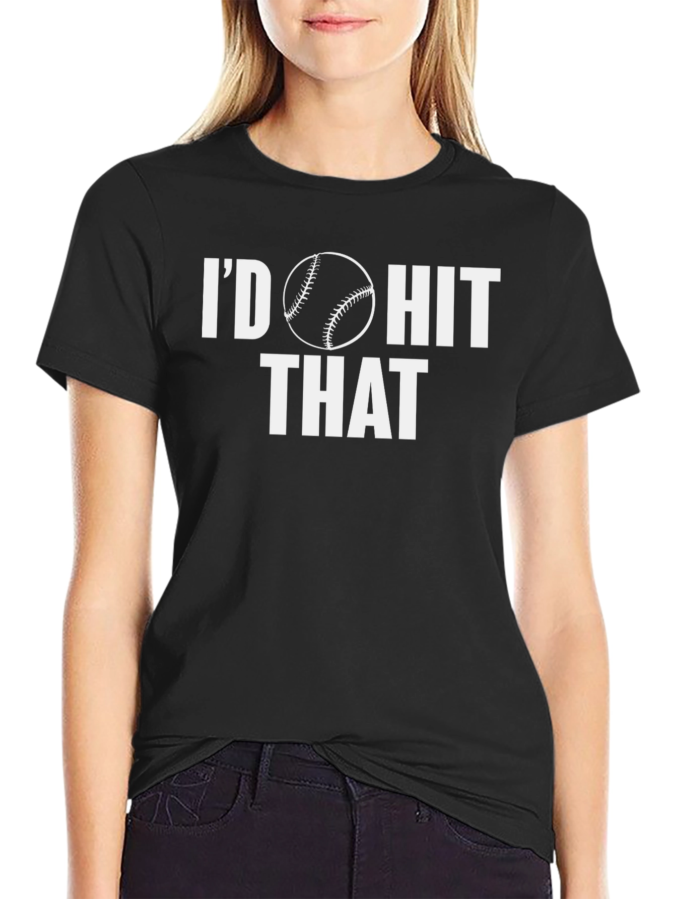 Id Hit That Baseball Graphic T-Shirt