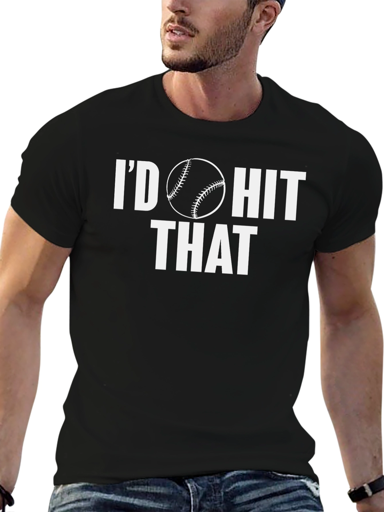 Id Hit That Baseball Graphic T-Shirt